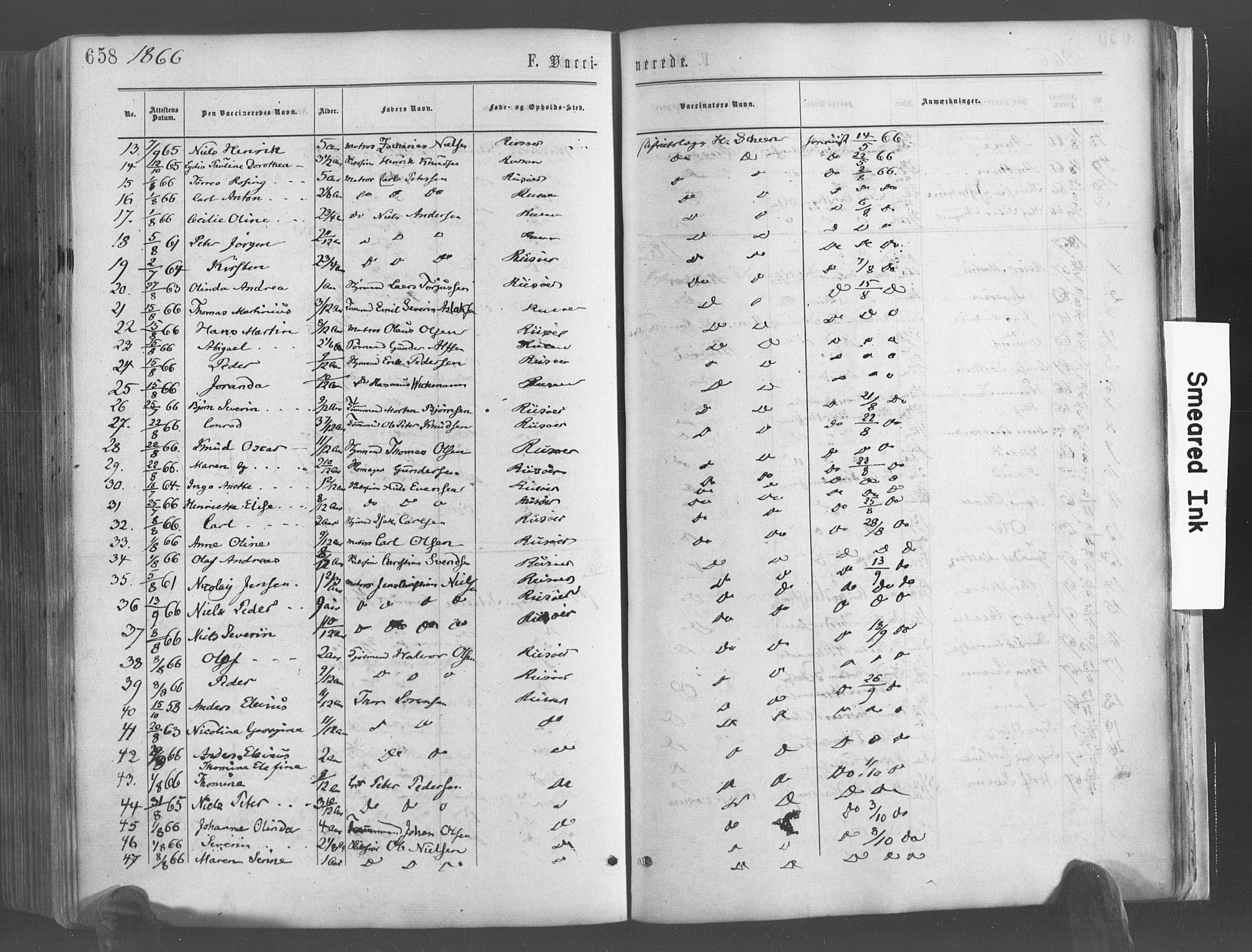 Risør sokneprestkontor, SAK/1111-0035/F/Fa/L0004: Parish register (official) no. A 4, 1865-1882, p. 658