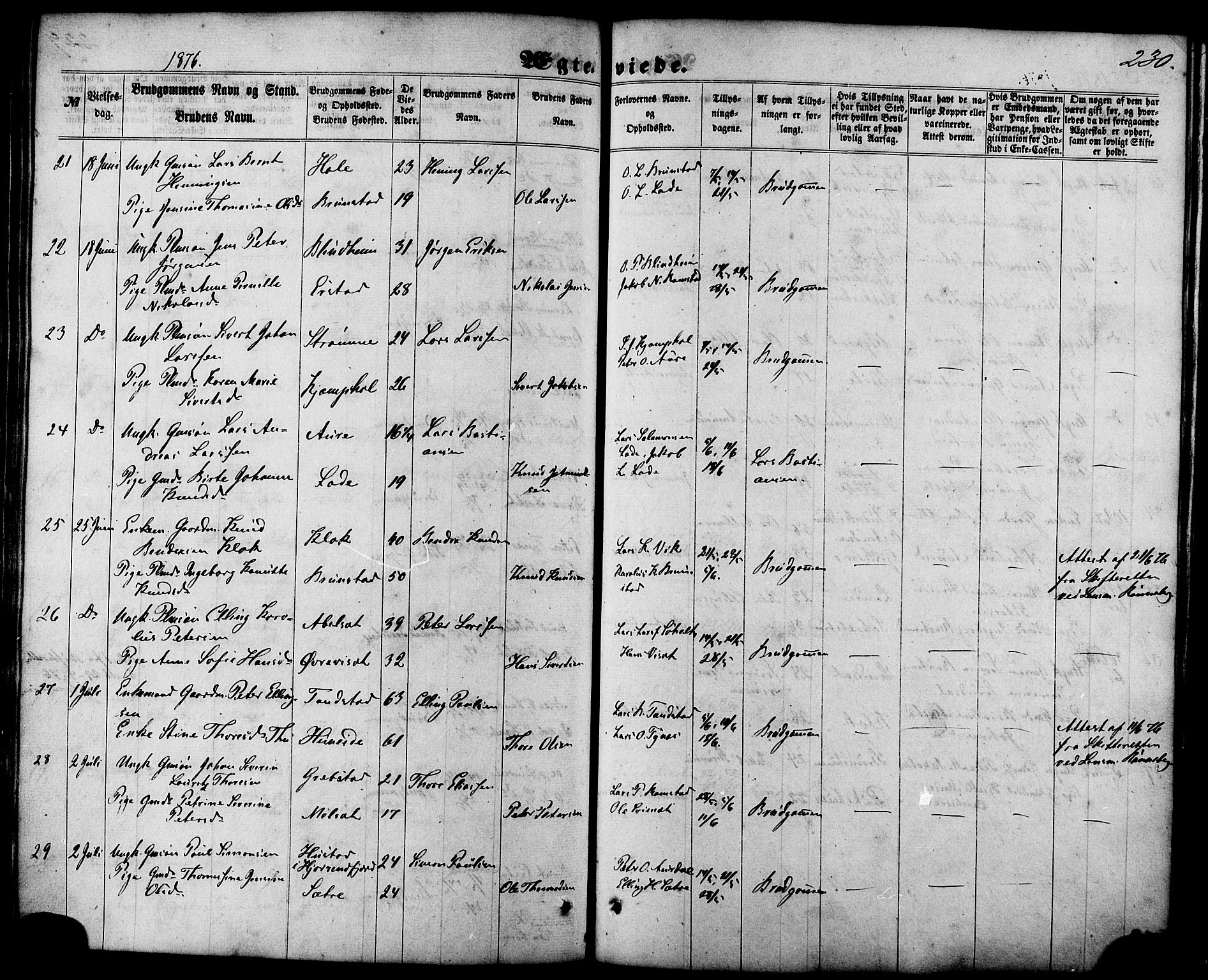 Ministerialprotokoller, klokkerbøker og fødselsregistre - Møre og Romsdal, AV/SAT-A-1454/522/L0314: Parish register (official) no. 522A09, 1863-1877, p. 230