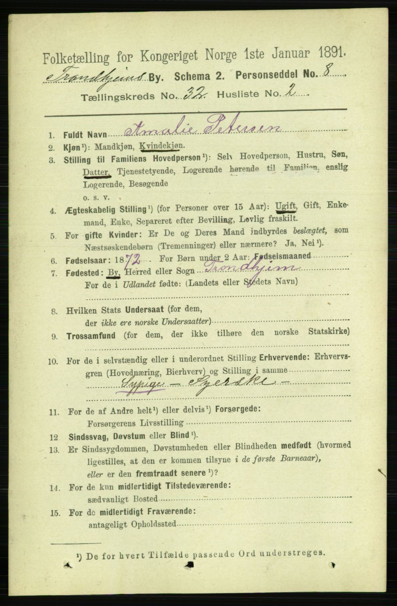 RA, 1891 census for 1601 Trondheim, 1891, p. 23952