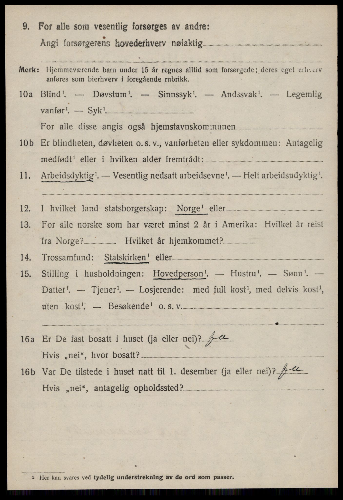 SAT, 1920 census for Hareid, 1920, p. 1670