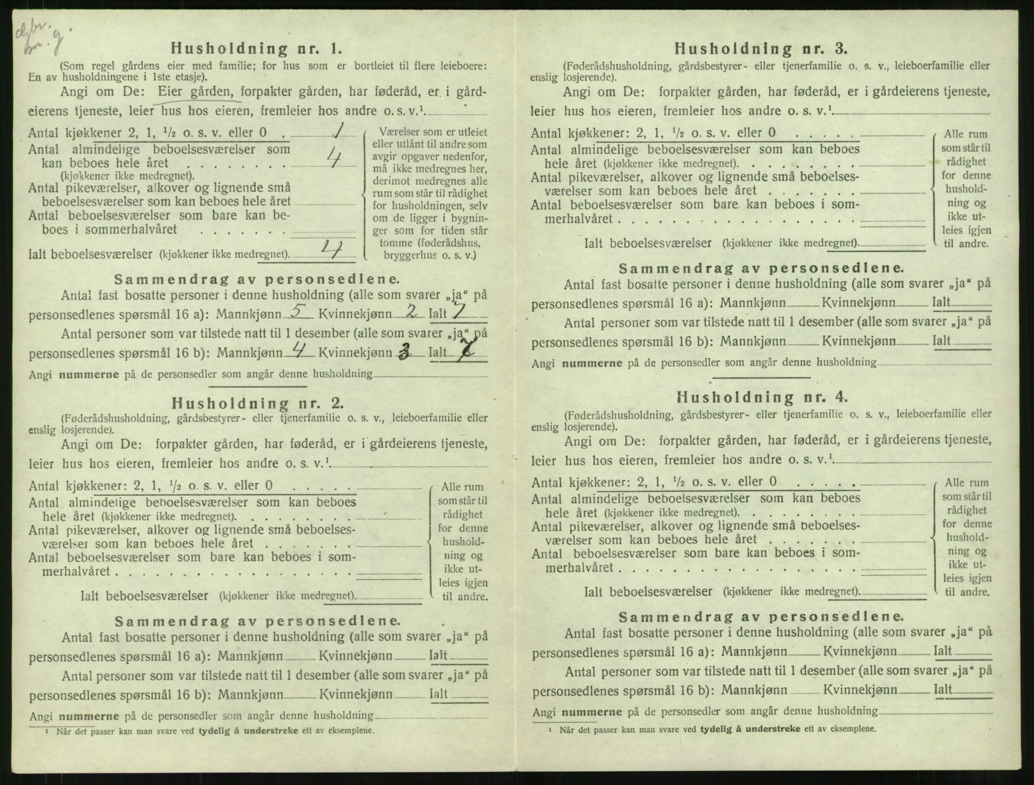 SAT, 1920 census for Vigra, 1920, p. 43