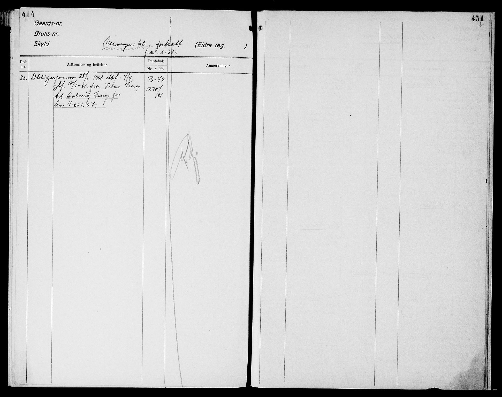 Moss sorenskriveri, AV/SAO-A-10168: Mortgage register no. XI 3, 1769-1961, p. 414