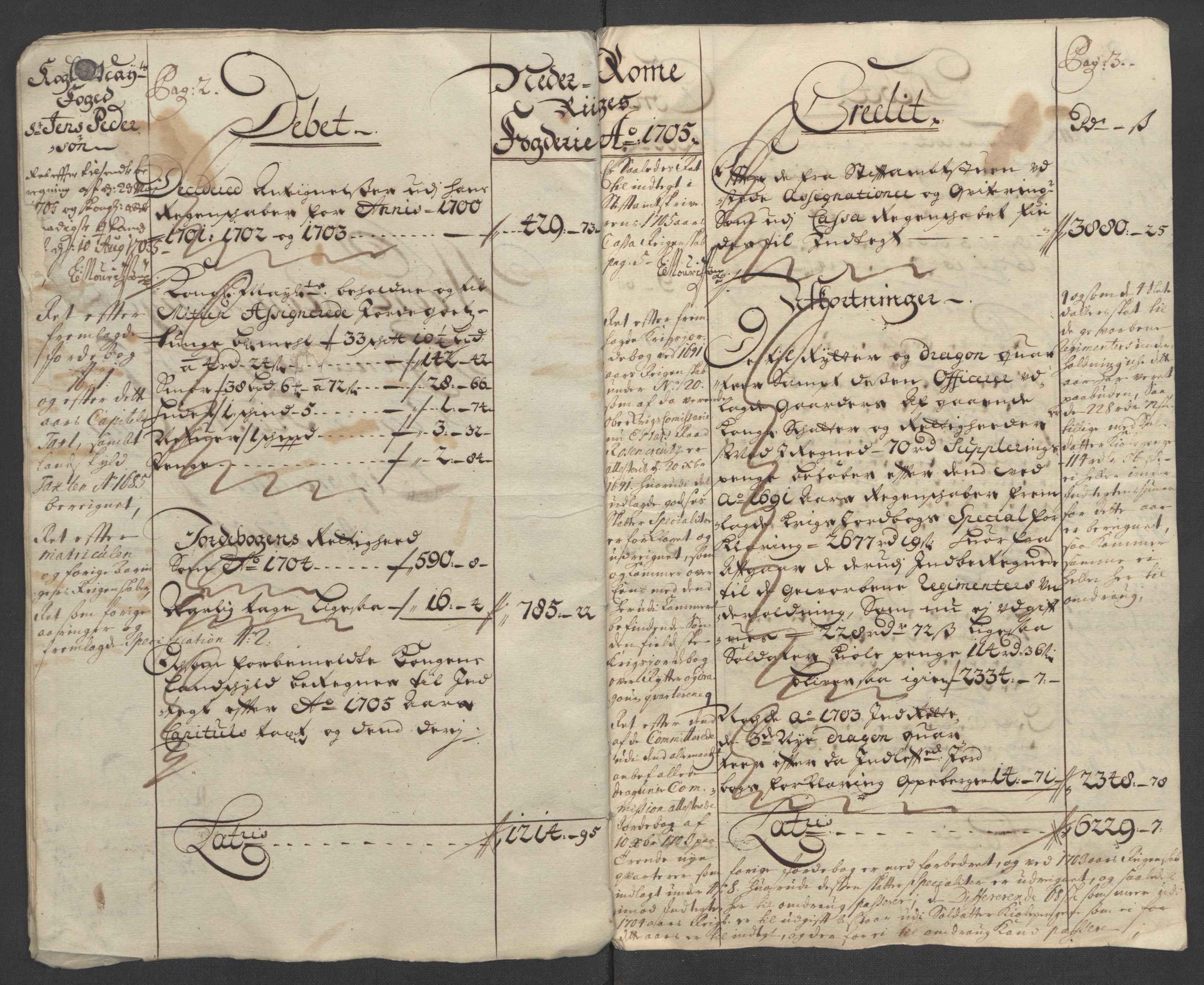 Rentekammeret inntil 1814, Reviderte regnskaper, Fogderegnskap, AV/RA-EA-4092/R11/L0589: Fogderegnskap Nedre Romerike, 1705, p. 14