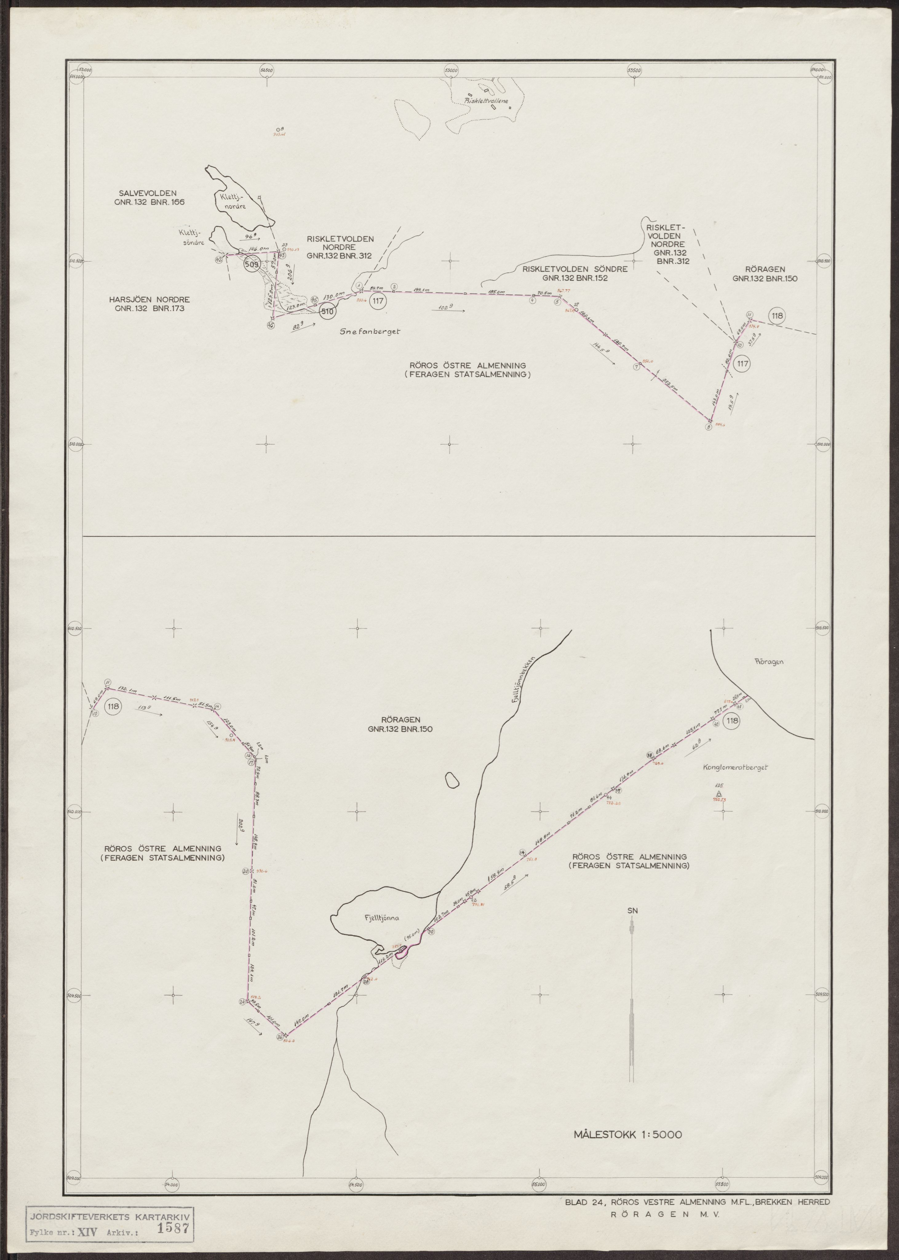 Jordskifteverkets kartarkiv, RA/S-3929/T, 1859-1988, p. 2440