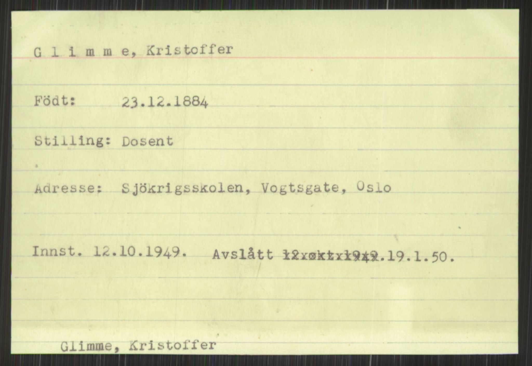 Forsvaret, Krigsdekorasjonskanselliet, AV/RA-RAFA-5156/G/Gd/L0001: Diverse registre, 1944-1956, p. 473