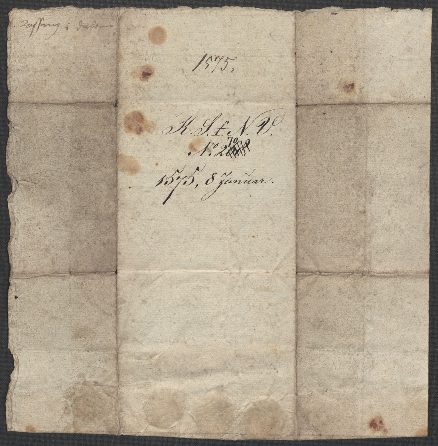 Riksarkivets diplomsamling, AV/RA-EA-5965/F02/L0078: Dokumenter, 1575, p. 5