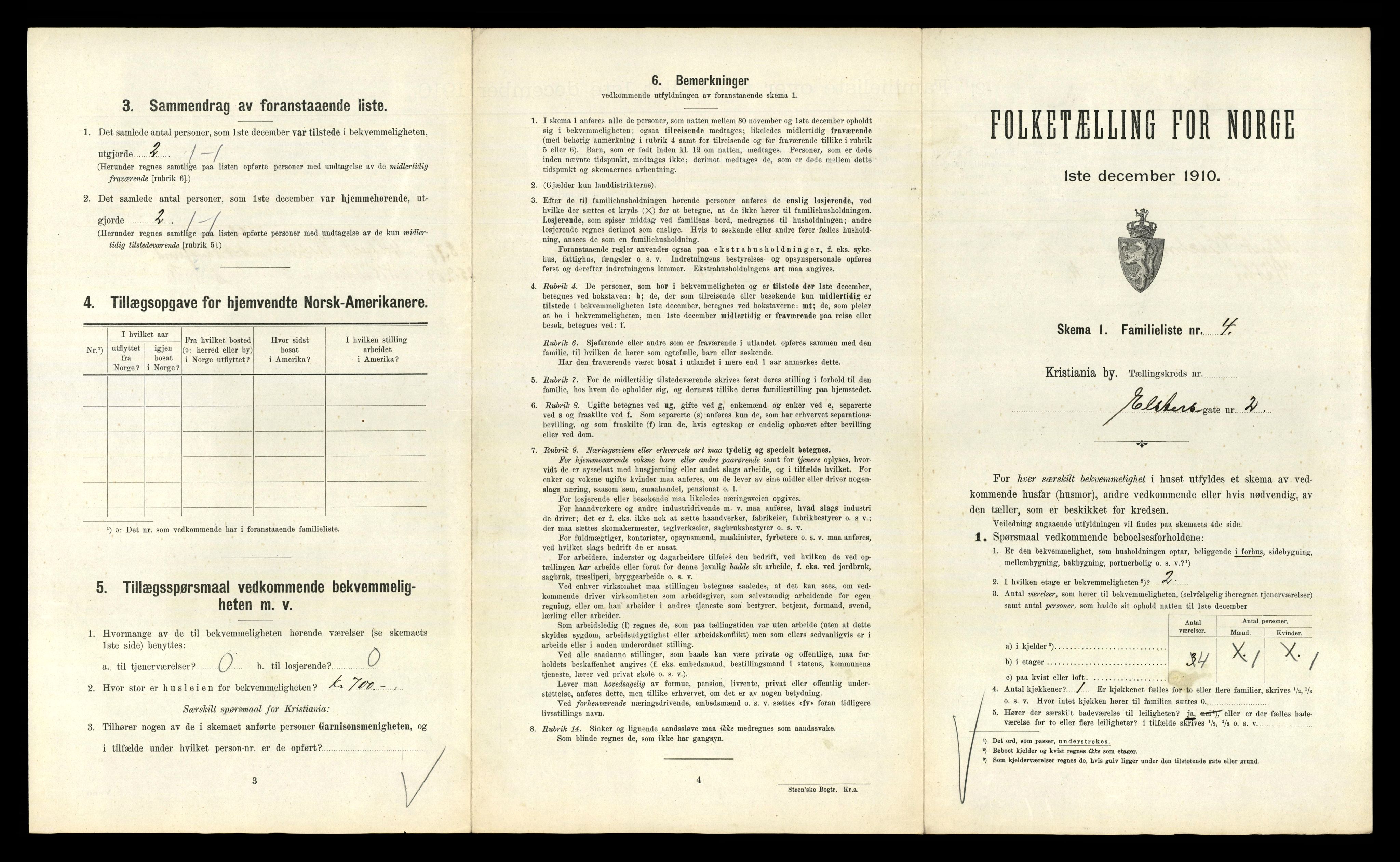 RA, 1910 census for Kristiania, 1910, p. 20327