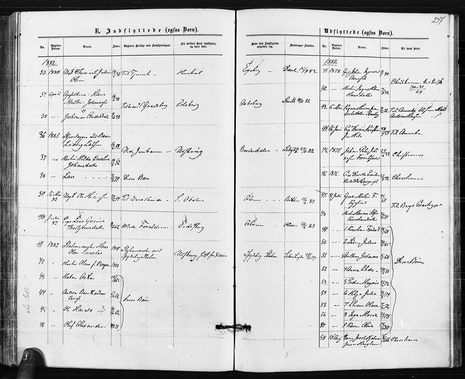 Spydeberg prestekontor Kirkebøker, AV/SAO-A-10924/F/Fa/L0007: Parish register (official) no. I 7, 1875-1885, p. 247