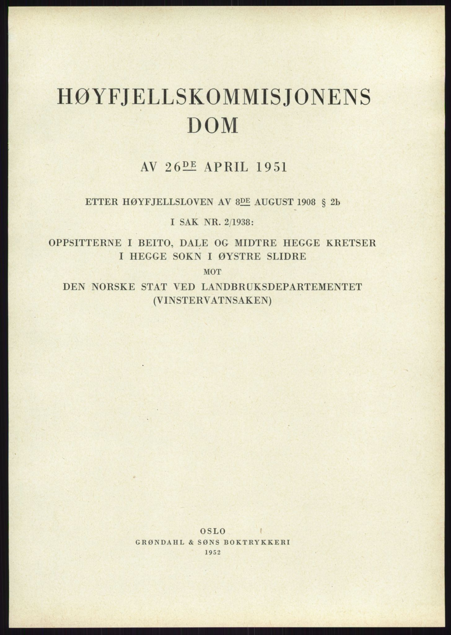 Høyfjellskommisjonen, AV/RA-S-1546/X/Xa/L0001: Nr. 1-33, 1909-1953, p. 5968