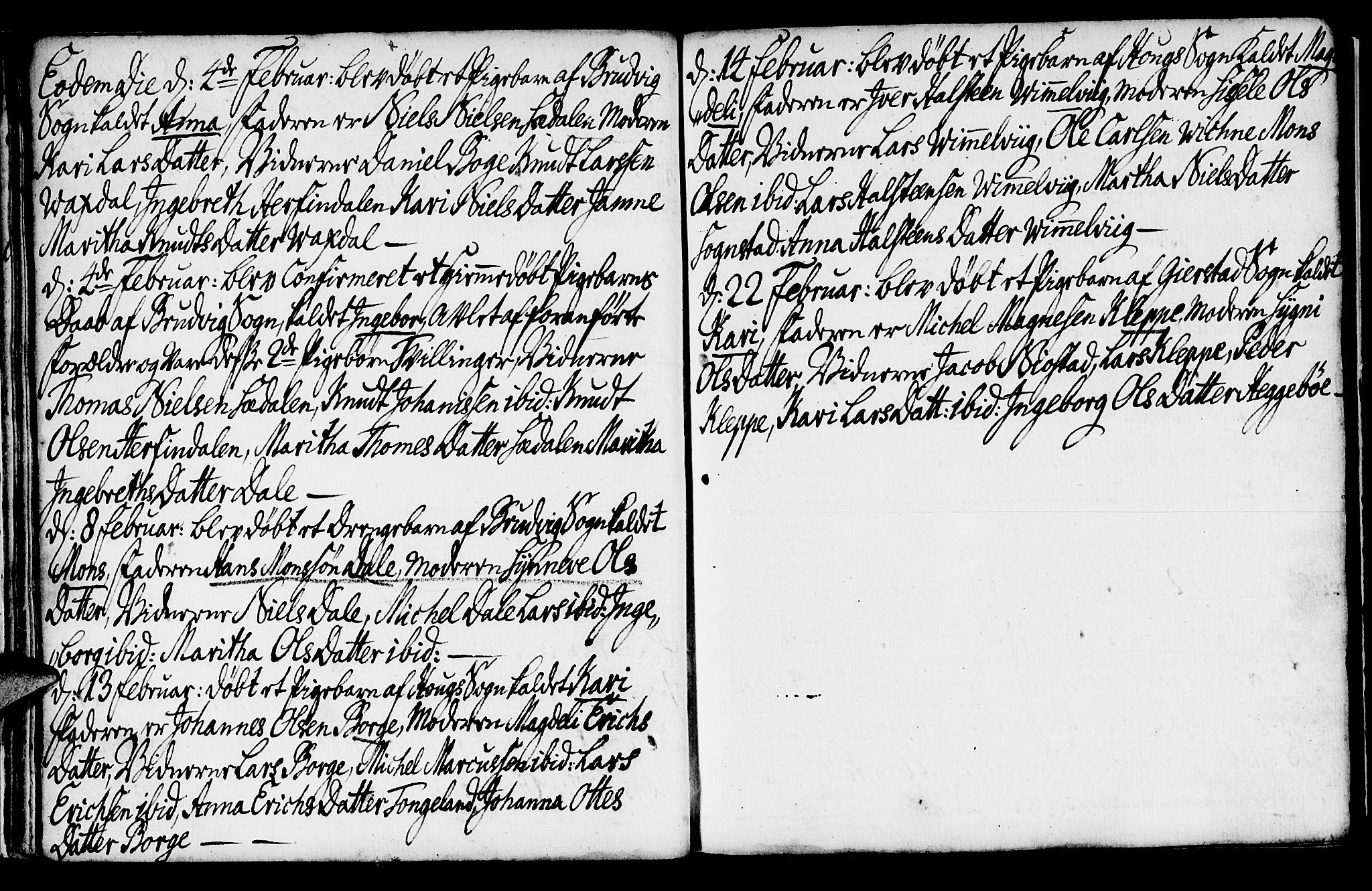 Haus sokneprestembete, AV/SAB-A-75601/H/Haa: Parish register (official) no. A 8, 1754-1769, p. 21