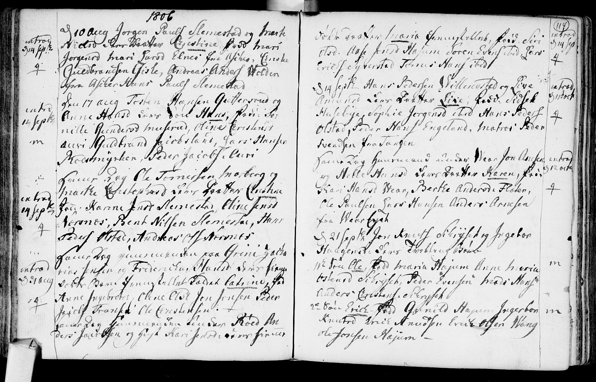 Røyken kirkebøker, AV/SAKO-A-241/F/Fa/L0003: Parish register (official) no. 3, 1782-1813, p. 114