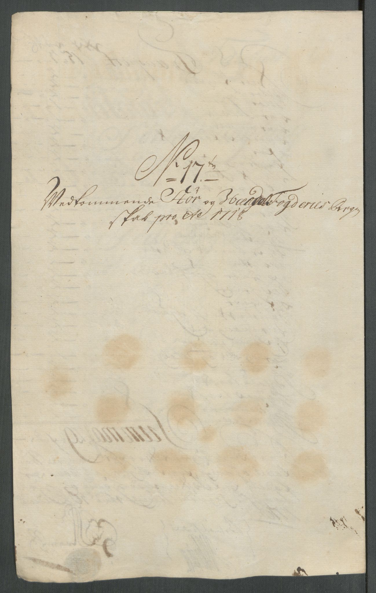 Rentekammeret inntil 1814, Reviderte regnskaper, Fogderegnskap, AV/RA-EA-4092/R62/L4208: Fogderegnskap Stjørdal og Verdal, 1718, p. 222