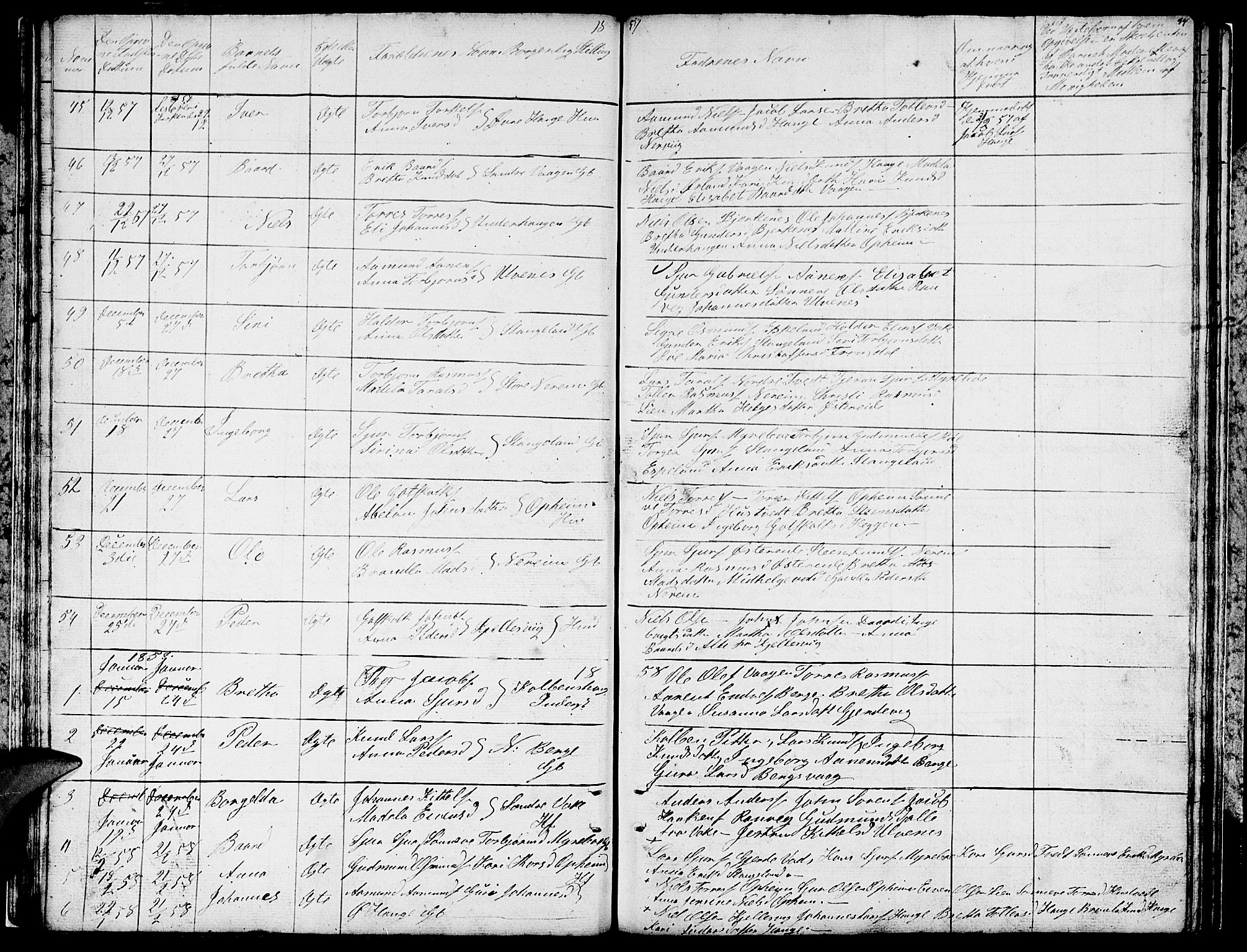 Ølen Sokneprestembete, AV/SAB-A-79201/H/Hab: Parish register (copy) no. A 1, 1851-1863, p. 34