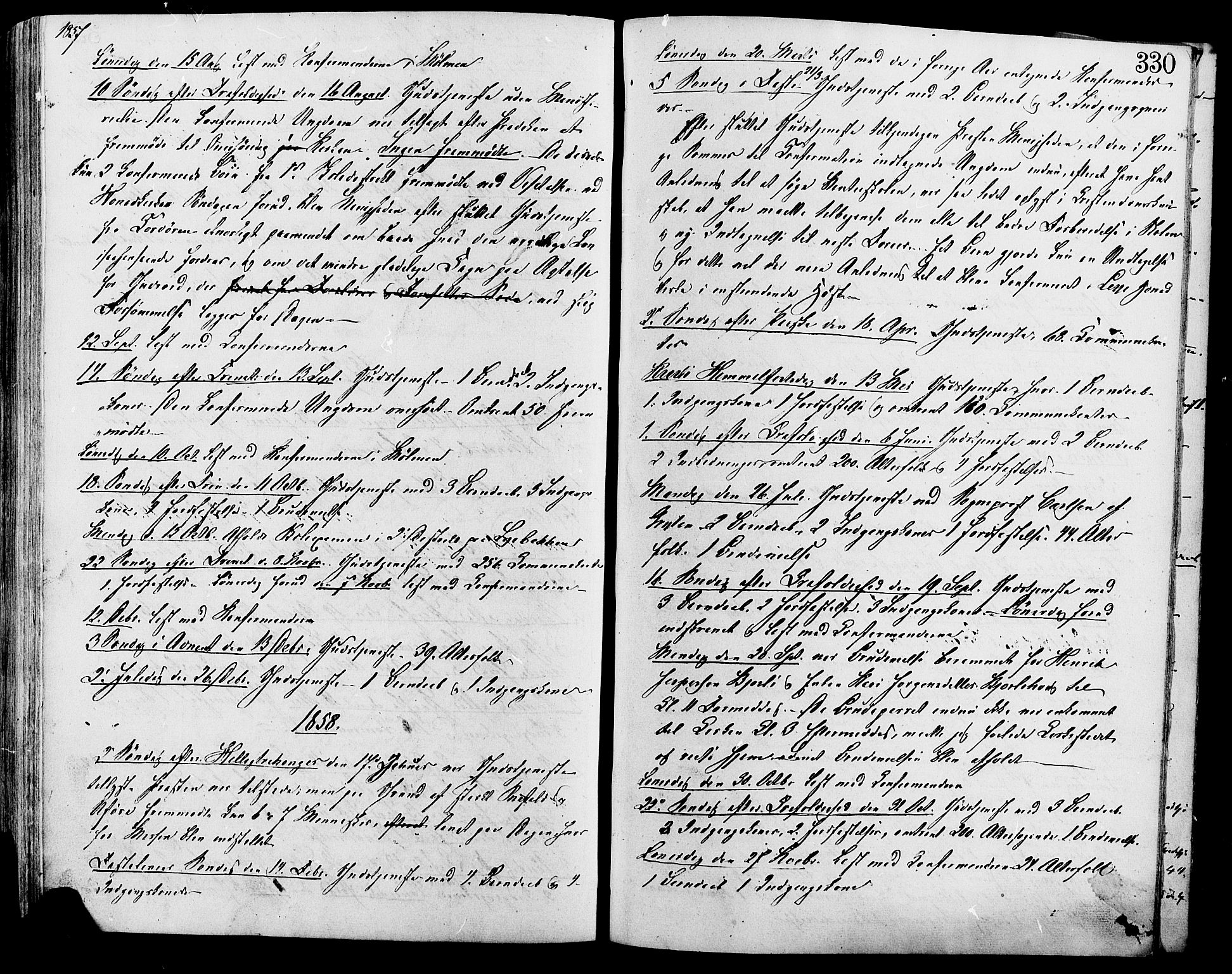 Lesja prestekontor, AV/SAH-PREST-068/H/Ha/Haa/L0009: Parish register (official) no. 9, 1854-1889, p. 330