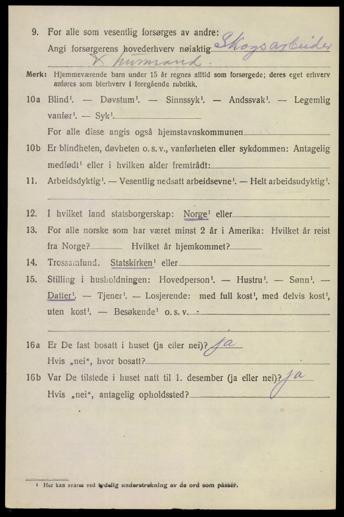 SAKO, 1920 census for Krødsherad, 1920, p. 1164