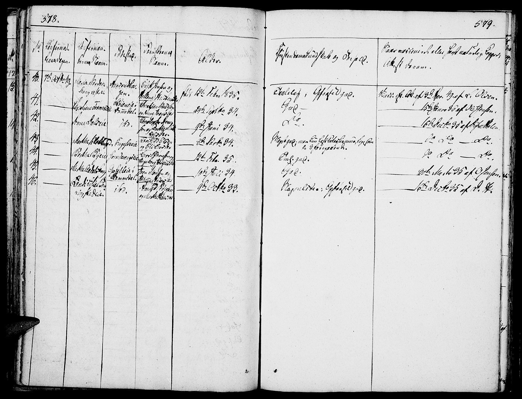 Løten prestekontor, SAH/PREST-022/K/Ka/L0006: Parish register (official) no. 6, 1832-1849, p. 578-579