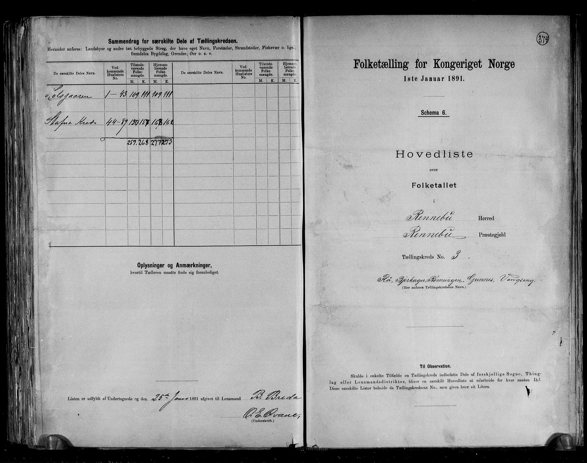 RA, 1891 census for 1635 Rennebu, 1891, p. 11