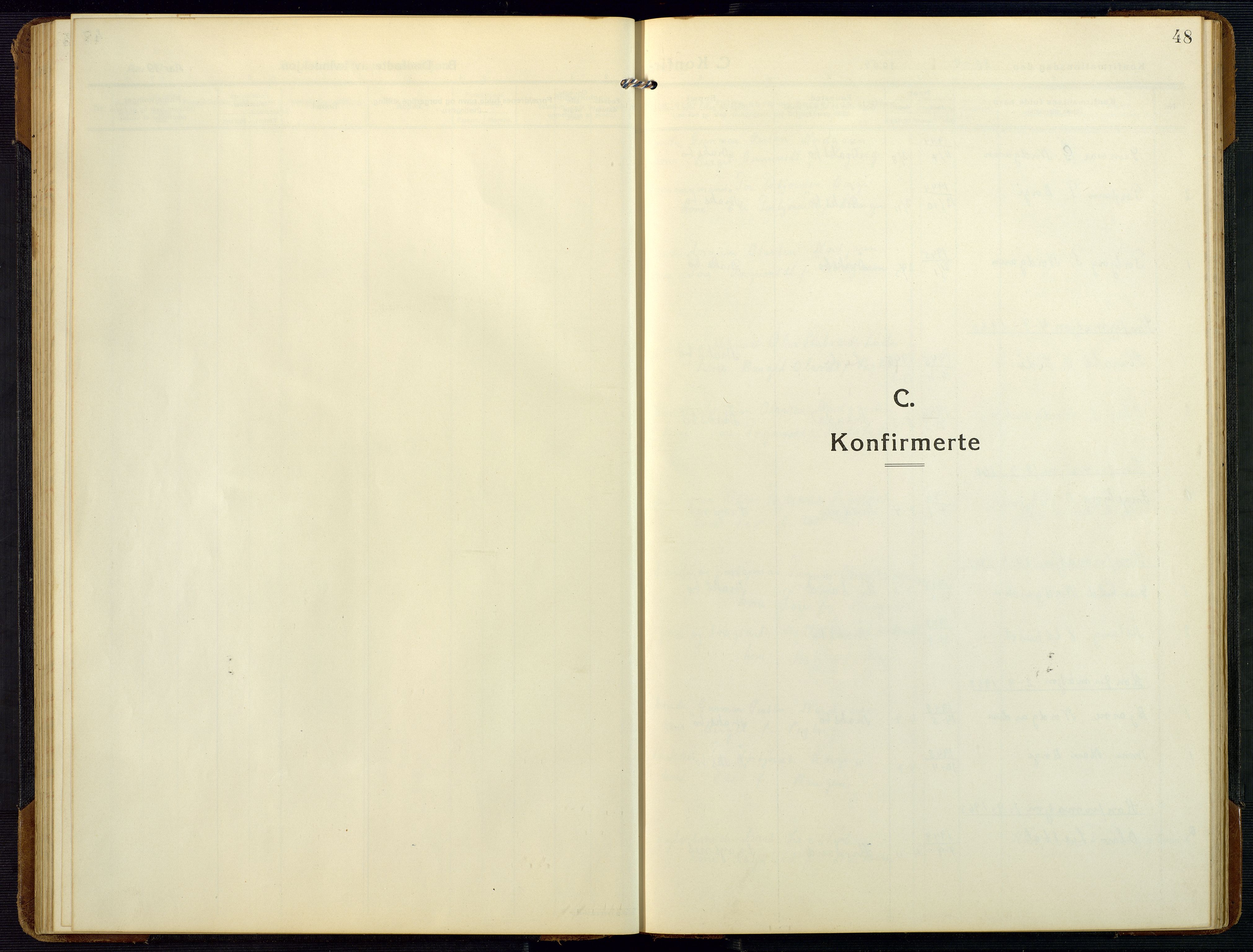 Bygland sokneprestkontor, SAK/1111-0006/F/Fb/Fbc/L0003: Parish register (copy) no. B 3, 1916-1975, p. 48