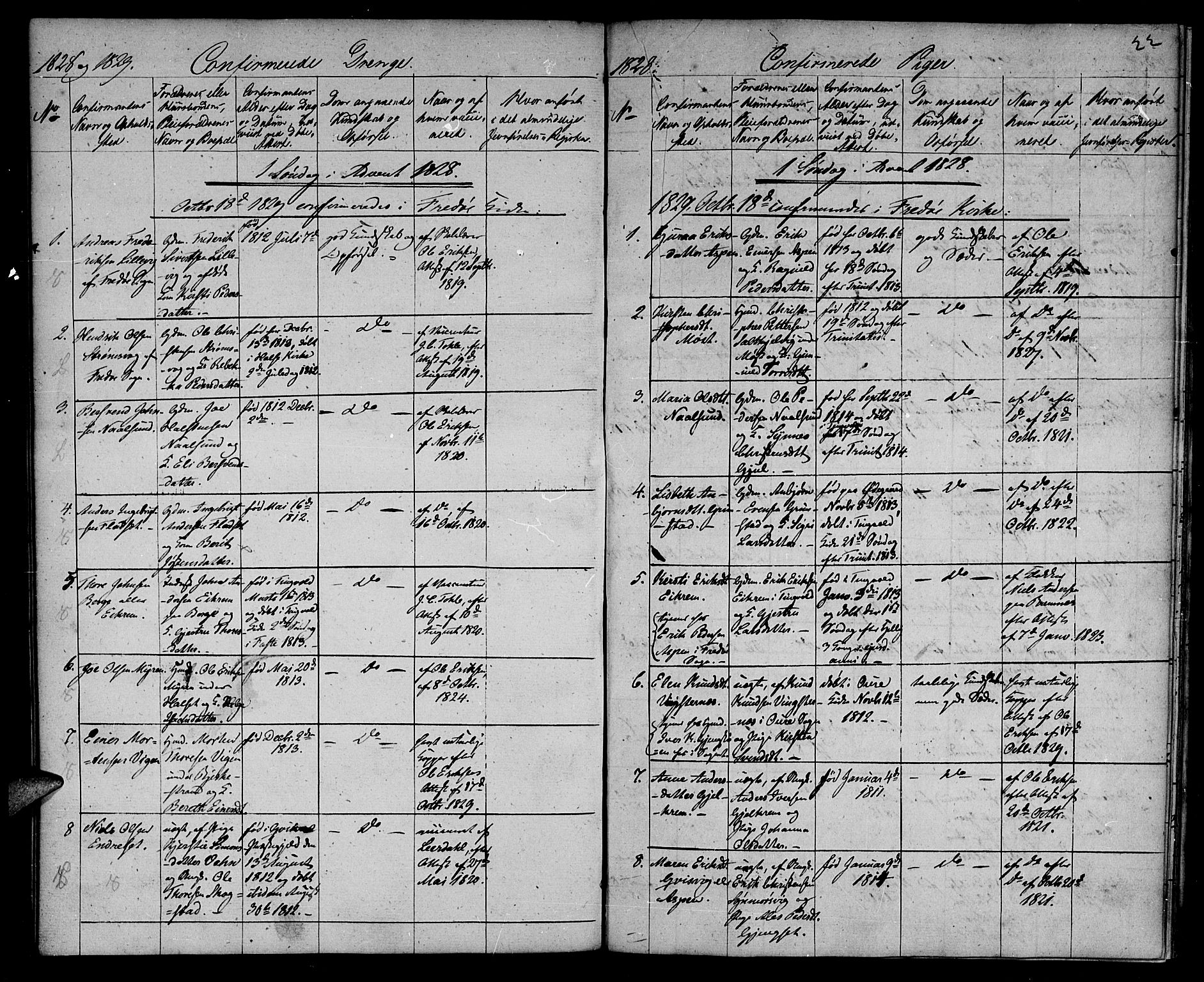 Ministerialprotokoller, klokkerbøker og fødselsregistre - Møre og Romsdal, SAT/A-1454/573/L0872: Parish register (official) no. 573A02, 1828-1832, p. 22