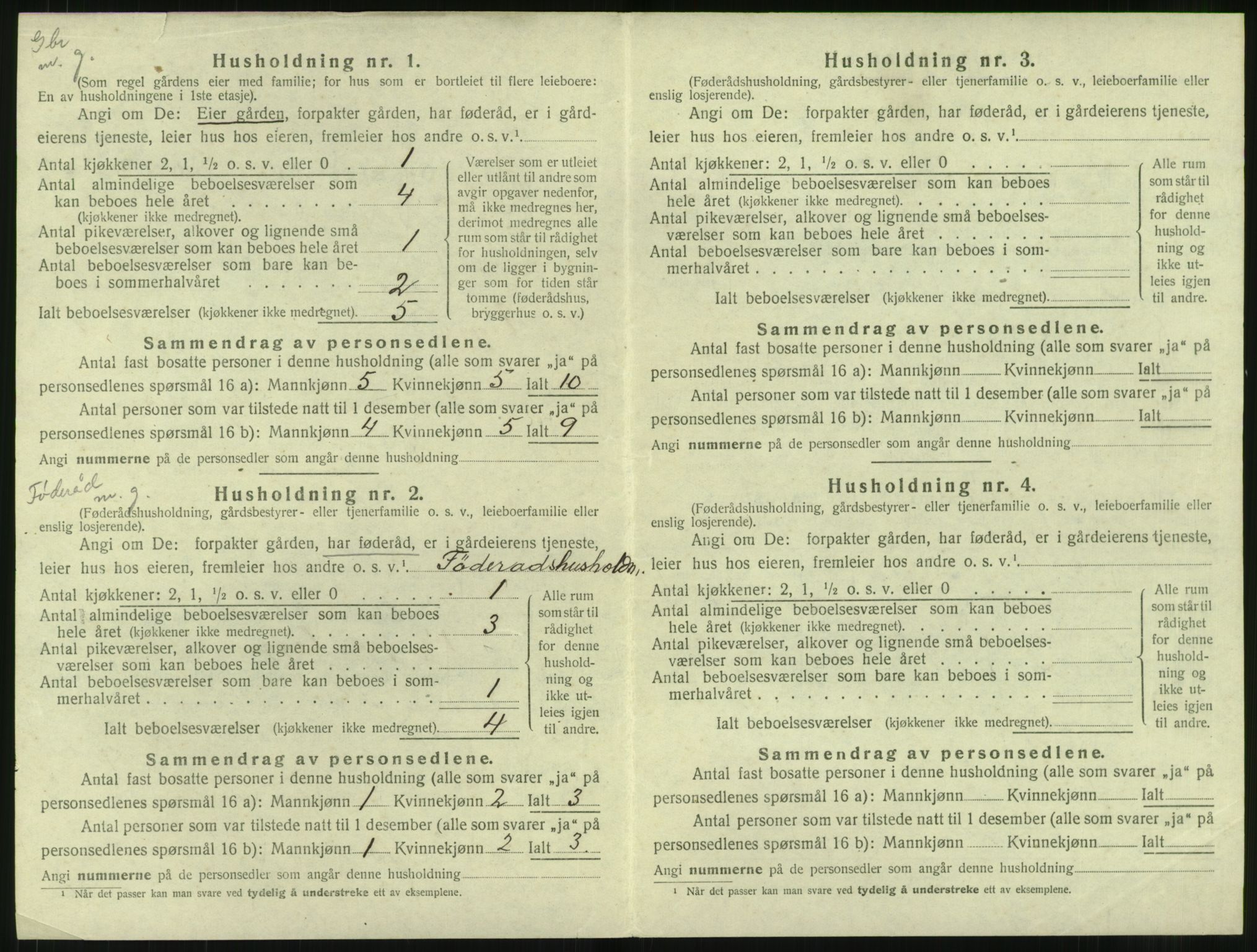 SAT, 1920 census for Vigra, 1920, p. 23