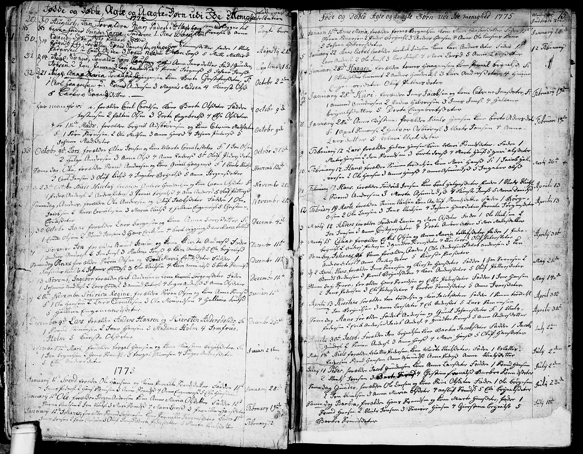 Idd prestekontor Kirkebøker, SAO/A-10911/F/Fc/L0001: Parish register (official) no. III 1, 1770-1814, p. 14-15