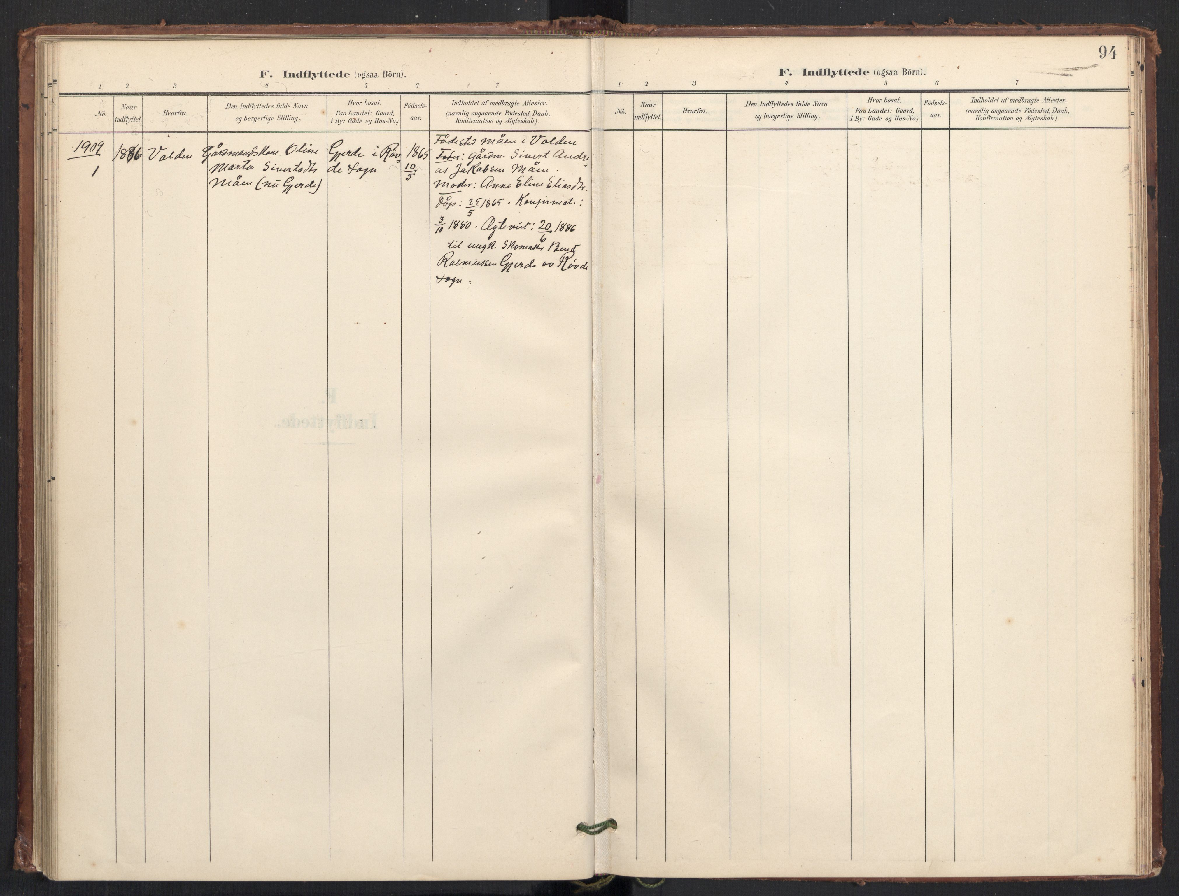 Ministerialprotokoller, klokkerbøker og fødselsregistre - Møre og Romsdal, SAT/A-1454/504/L0057: Parish register (official) no. 504A04, 1902-1919, p. 94