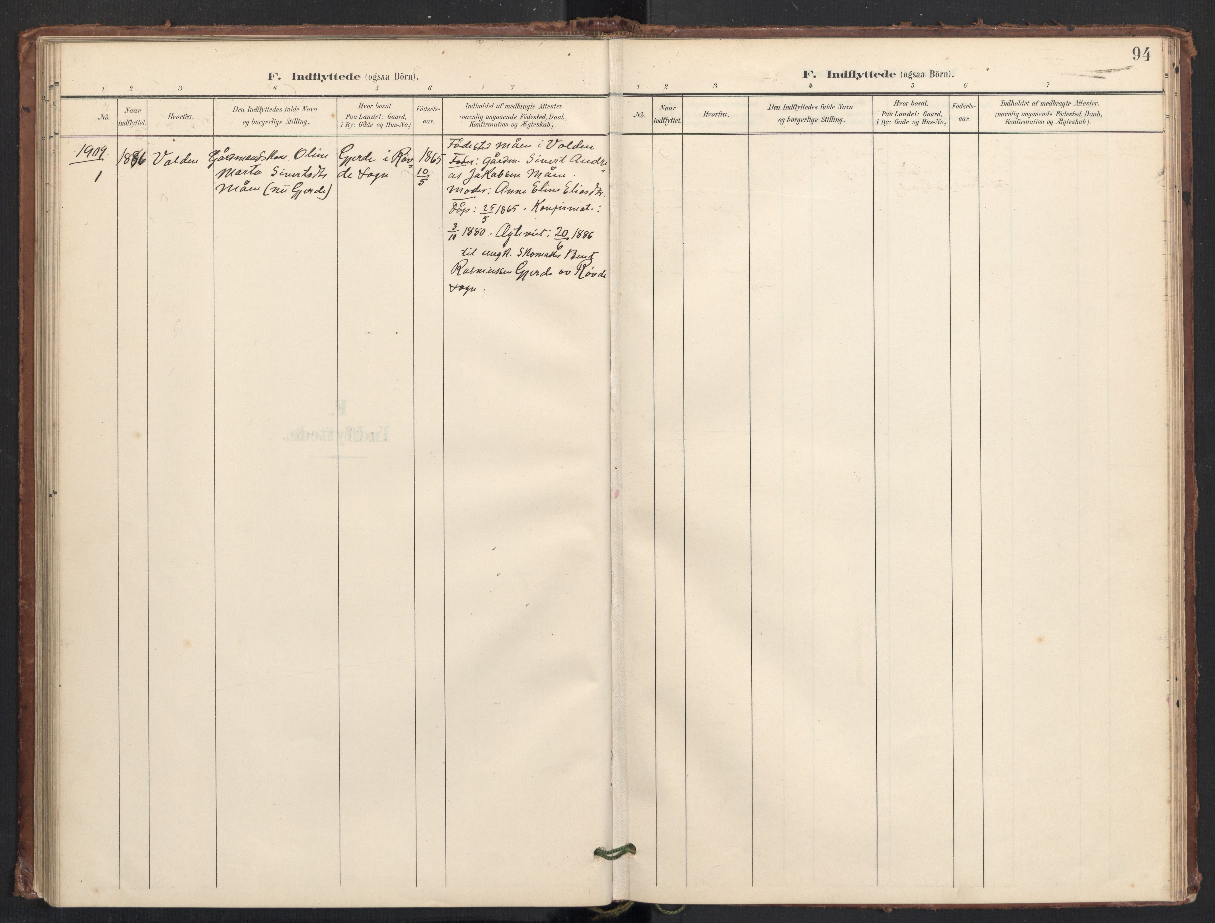 Ministerialprotokoller, klokkerbøker og fødselsregistre - Møre og Romsdal, AV/SAT-A-1454/504/L0057: Parish register (official) no. 504A04, 1902-1919, p. 94