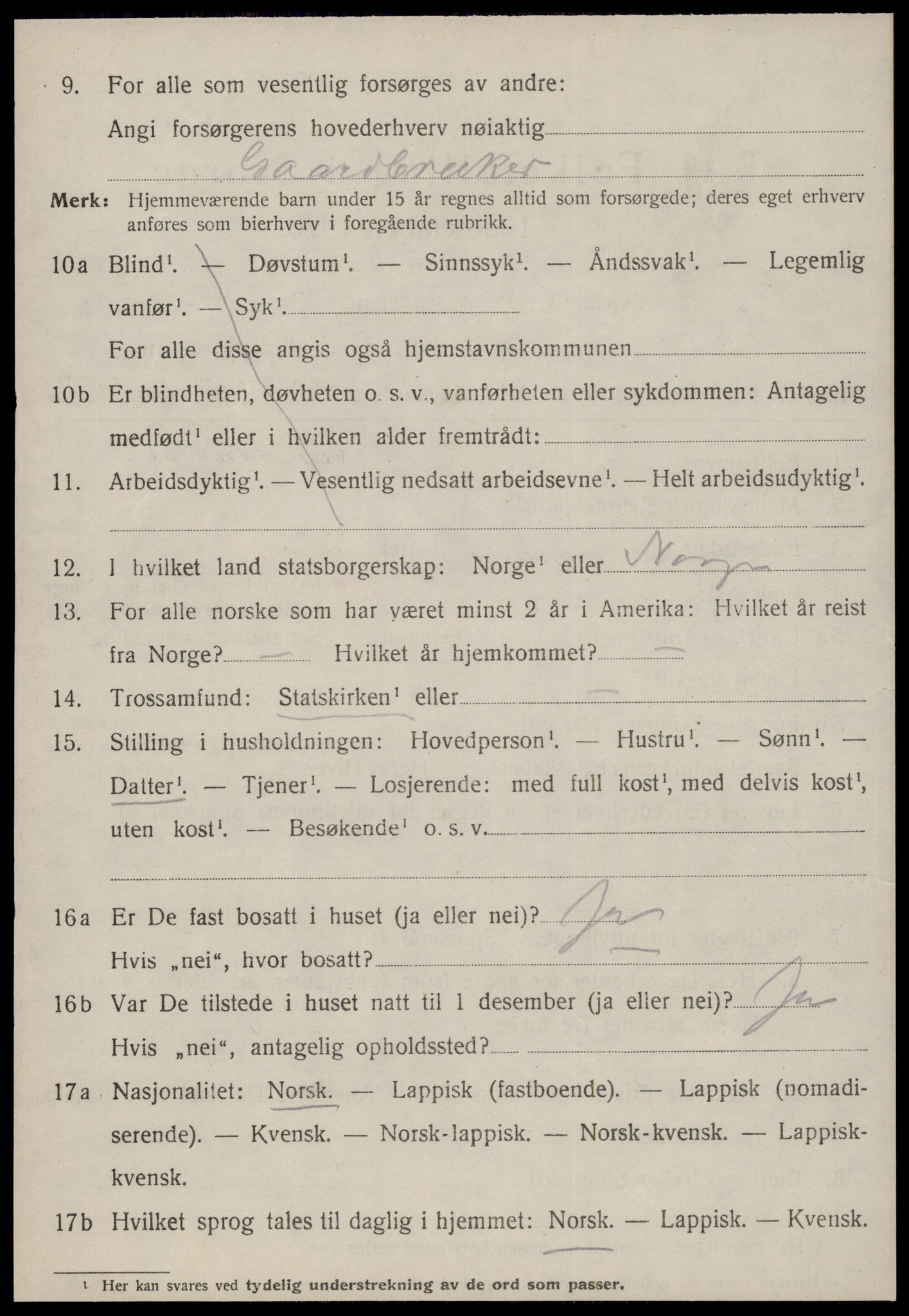 SAT, 1920 census for Ålen, 1920, p. 4065