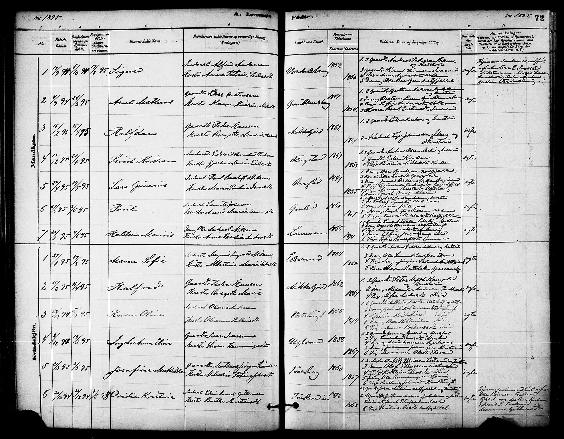 Ministerialprotokoller, klokkerbøker og fødselsregistre - Nordland, AV/SAT-A-1459/823/L0325: Parish register (official) no. 823A02, 1878-1898, p. 72