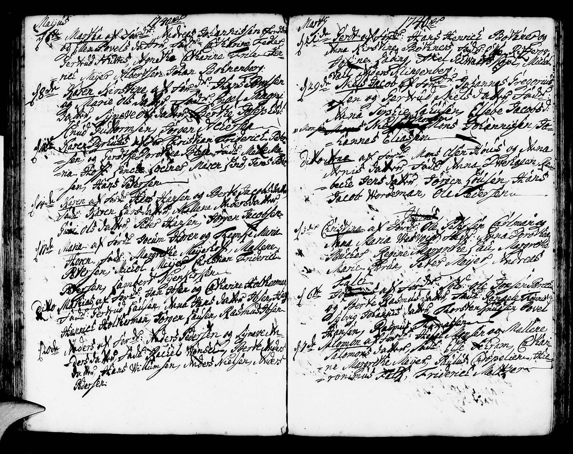 Korskirken sokneprestembete, AV/SAB-A-76101/H/Haa/L0004: Parish register (official) no. A 4, 1720-1750, p. 213