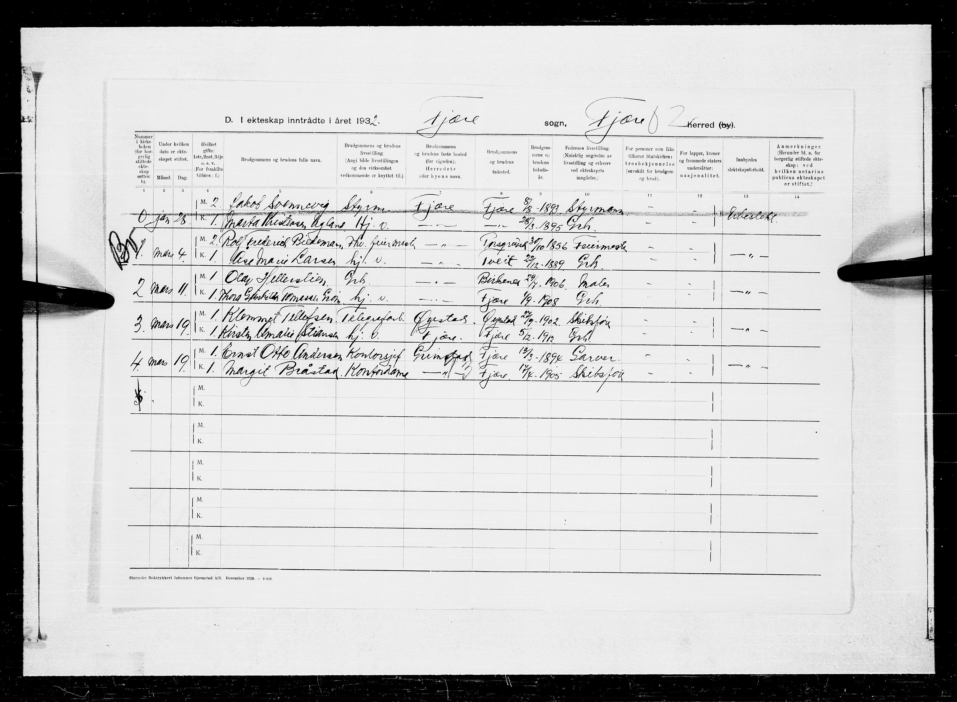 Fjære sokneprestkontor, SAK/1111-0011/F/Fa/L0003: Parish register (official) no. A 3.2, 1921-1933