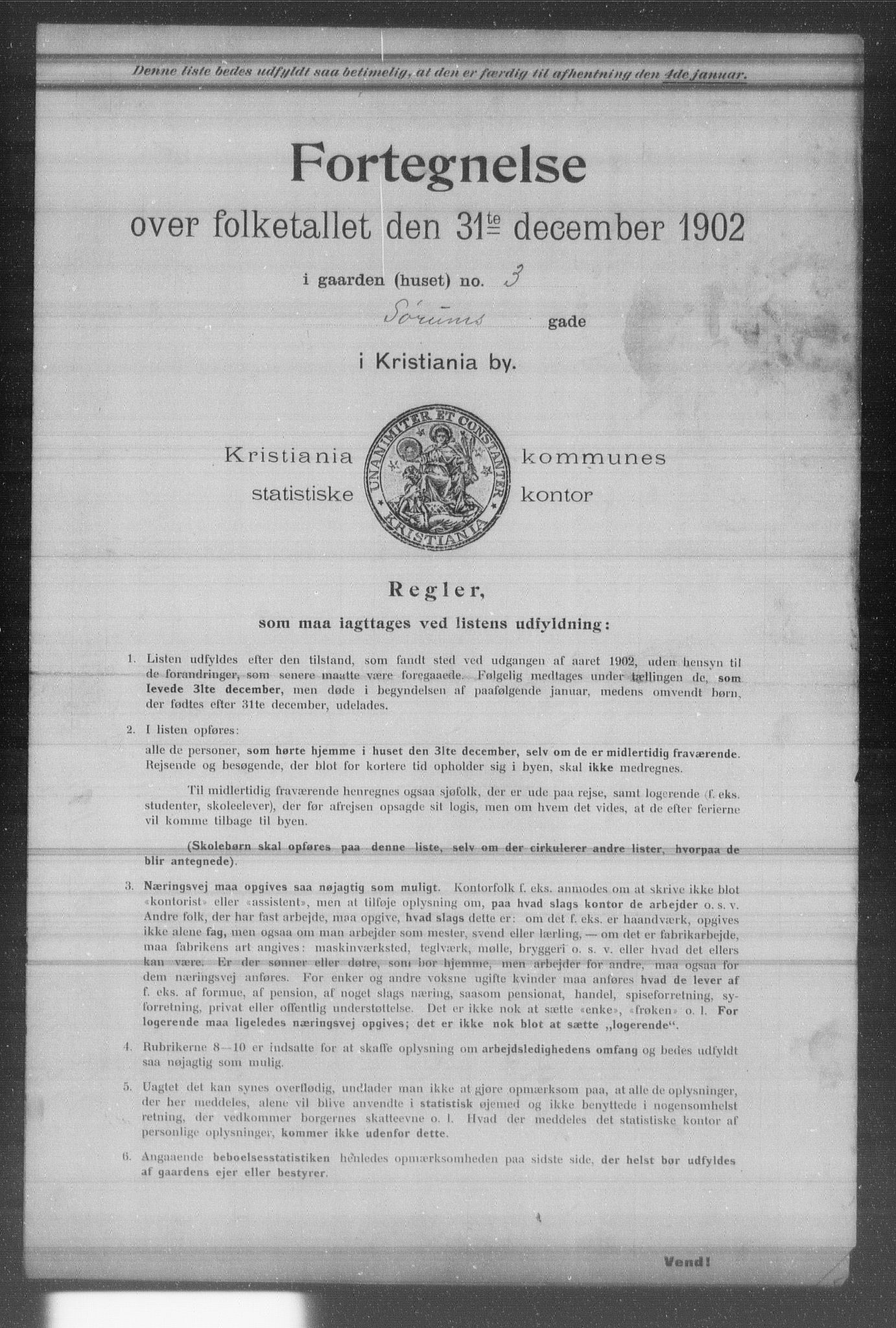 OBA, Municipal Census 1902 for Kristiania, 1902, p. 20007