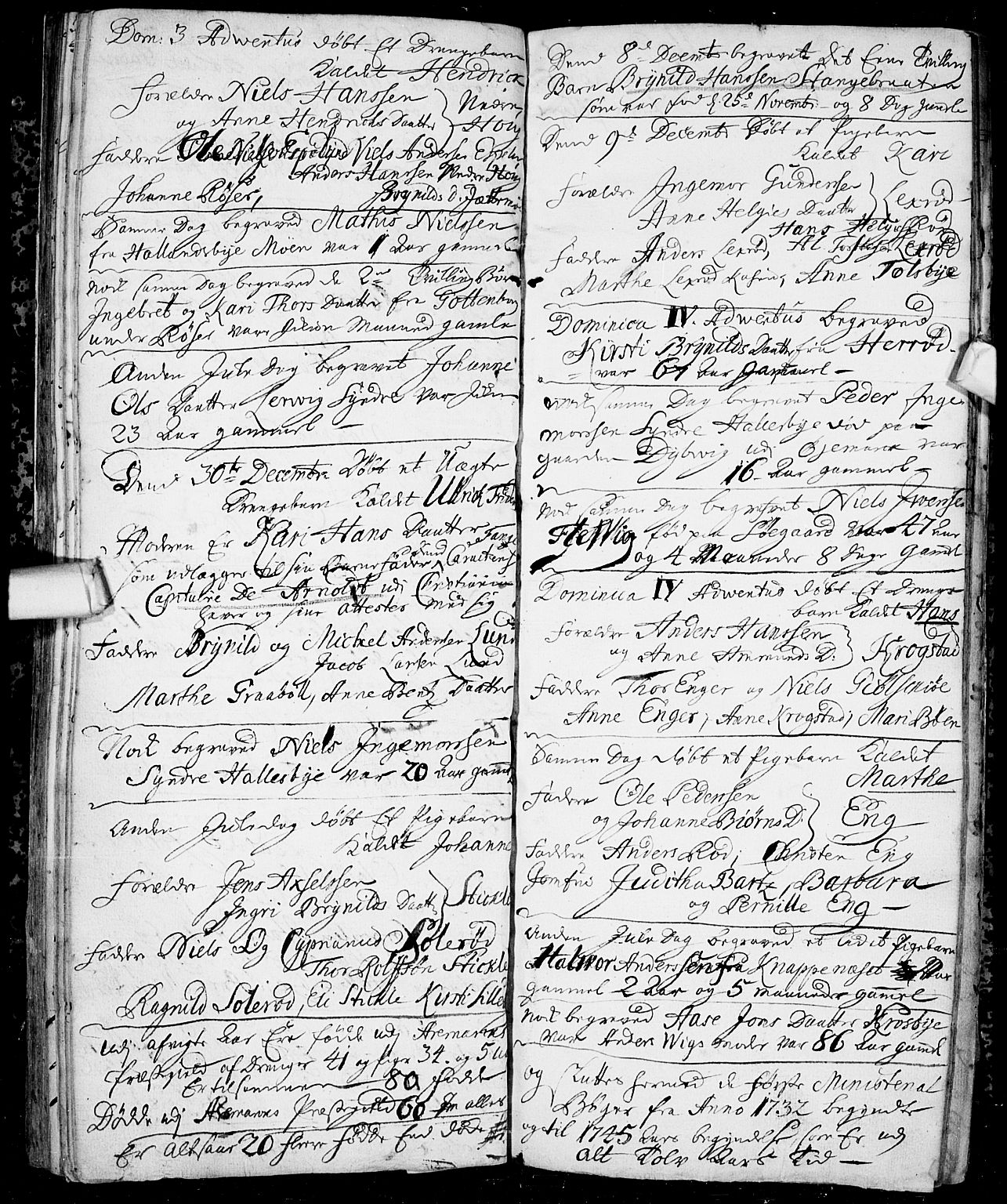 Aremark prestekontor Kirkebøker, AV/SAO-A-10899/F/Fb/L0001: Parish register (official) no.  II 1, 1738-1745