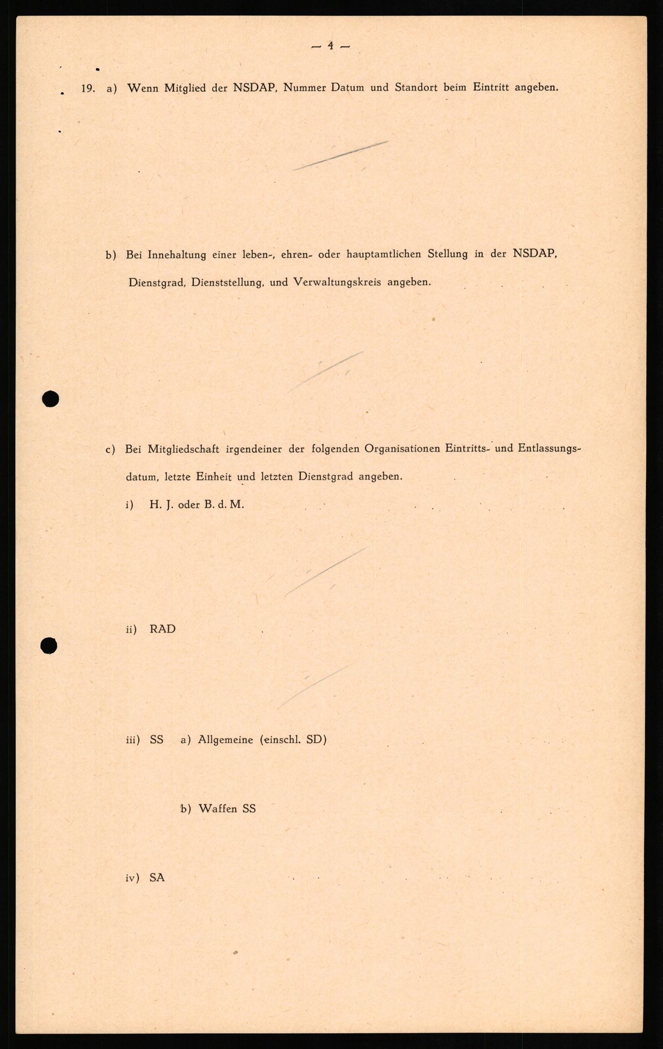 Forsvaret, Forsvarets overkommando II, RA/RAFA-3915/D/Db/L0020: CI Questionaires. Tyske okkupasjonsstyrker i Norge. Tyskere., 1945-1946, p. 111