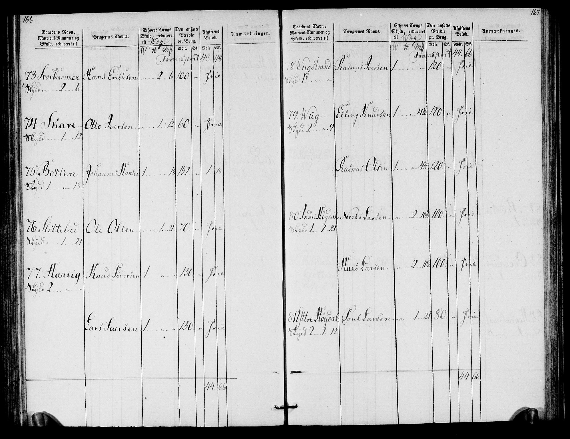 Rentekammeret inntil 1814, Realistisk ordnet avdeling, AV/RA-EA-4070/N/Ne/Nea/L0125b: Sunnmøre fogderi. Oppebørselsregister for fogderiets søndre del, 1803, p. 85