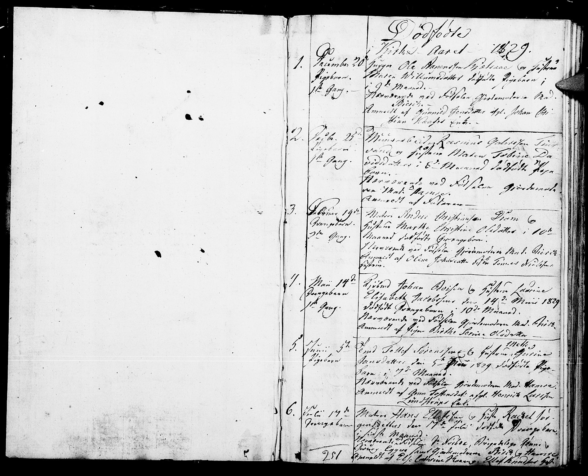 Kristiansand domprosti, SAK/1112-0006/F/Fb/L0006: Parish register (copy) no. B 6, 1828-1829, p. 153-154