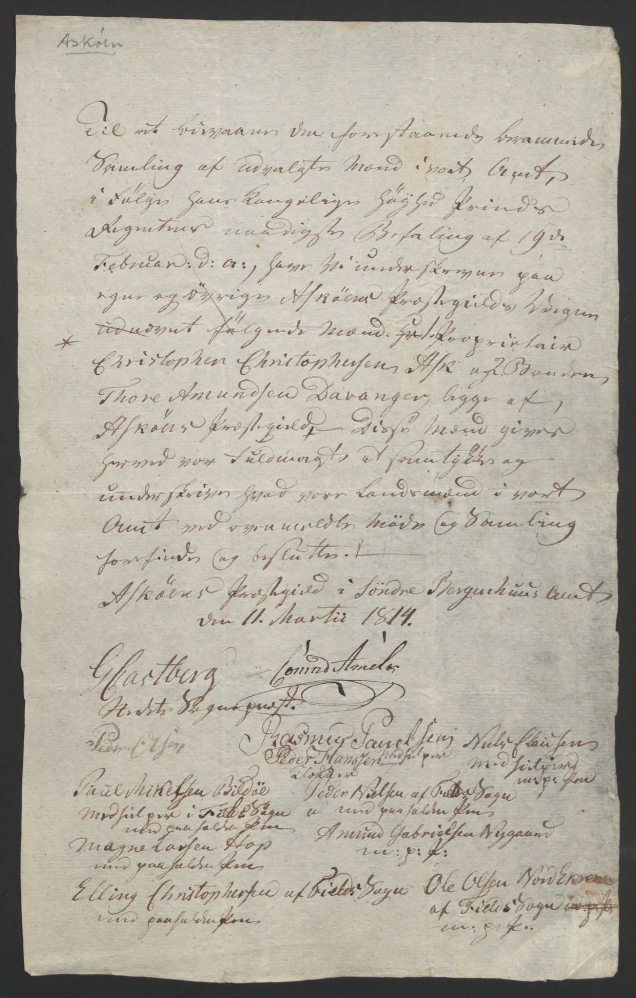 Statsrådssekretariatet, RA/S-1001/D/Db/L0008: Fullmakter for Eidsvollsrepresentantene i 1814. , 1814, p. 268