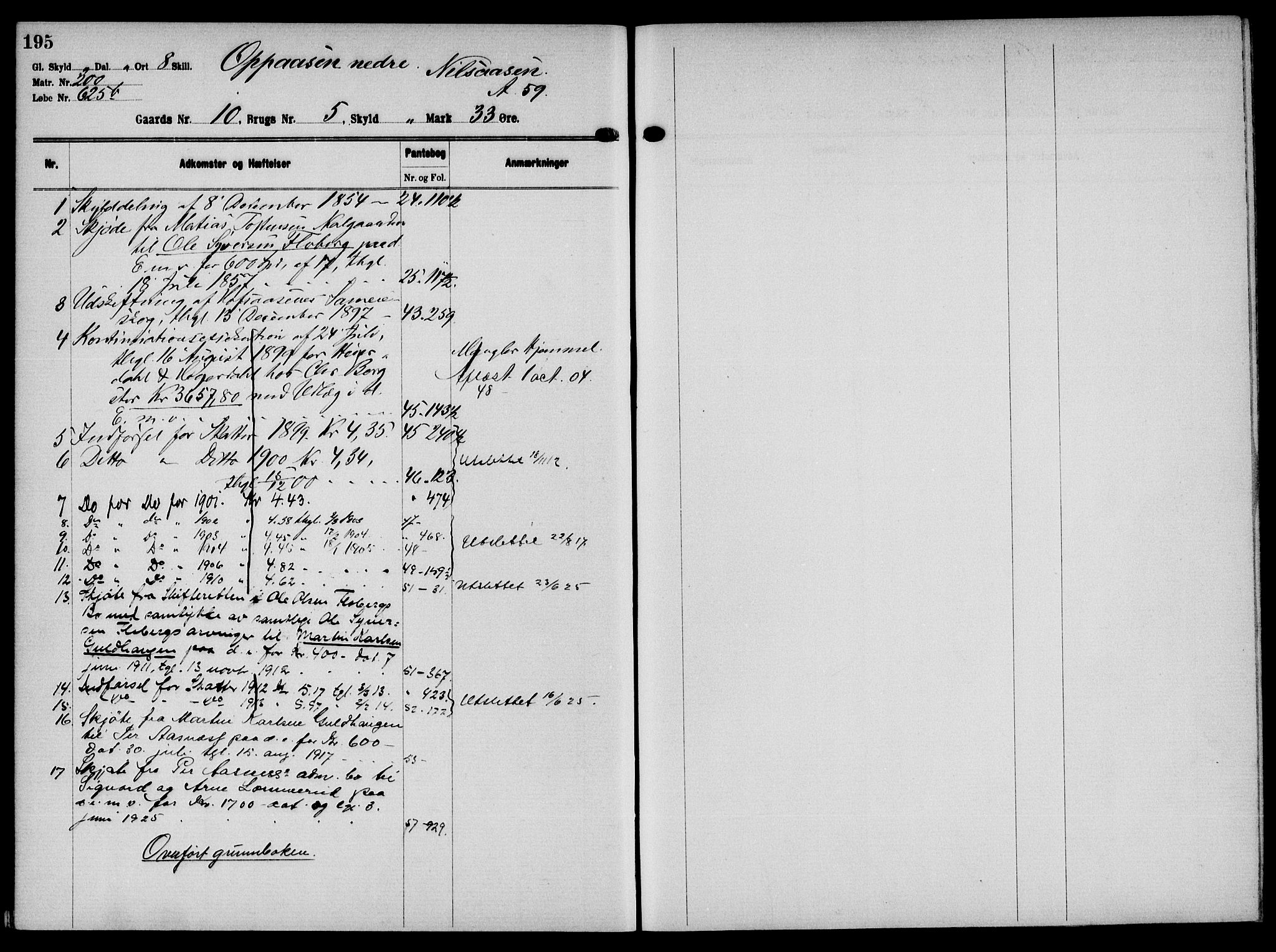 Solør tingrett, AV/SAH-TING-008/H/Ha/Hai/L0001: Mortgage register no. I, 1900-1935, p. 195