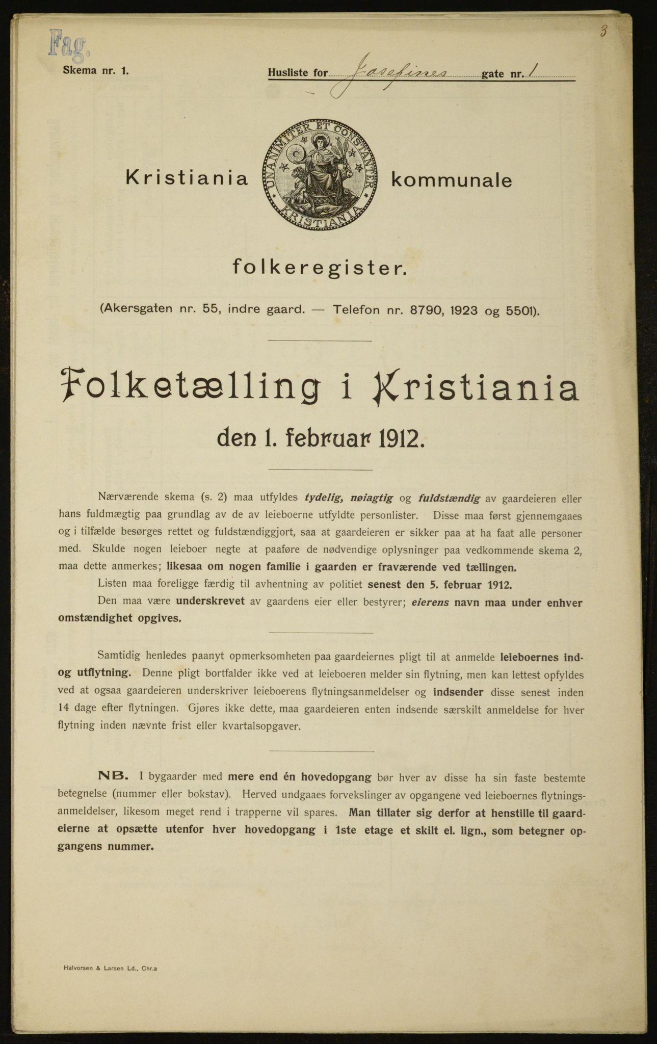 OBA, Municipal Census 1912 for Kristiania, 1912, p. 47635