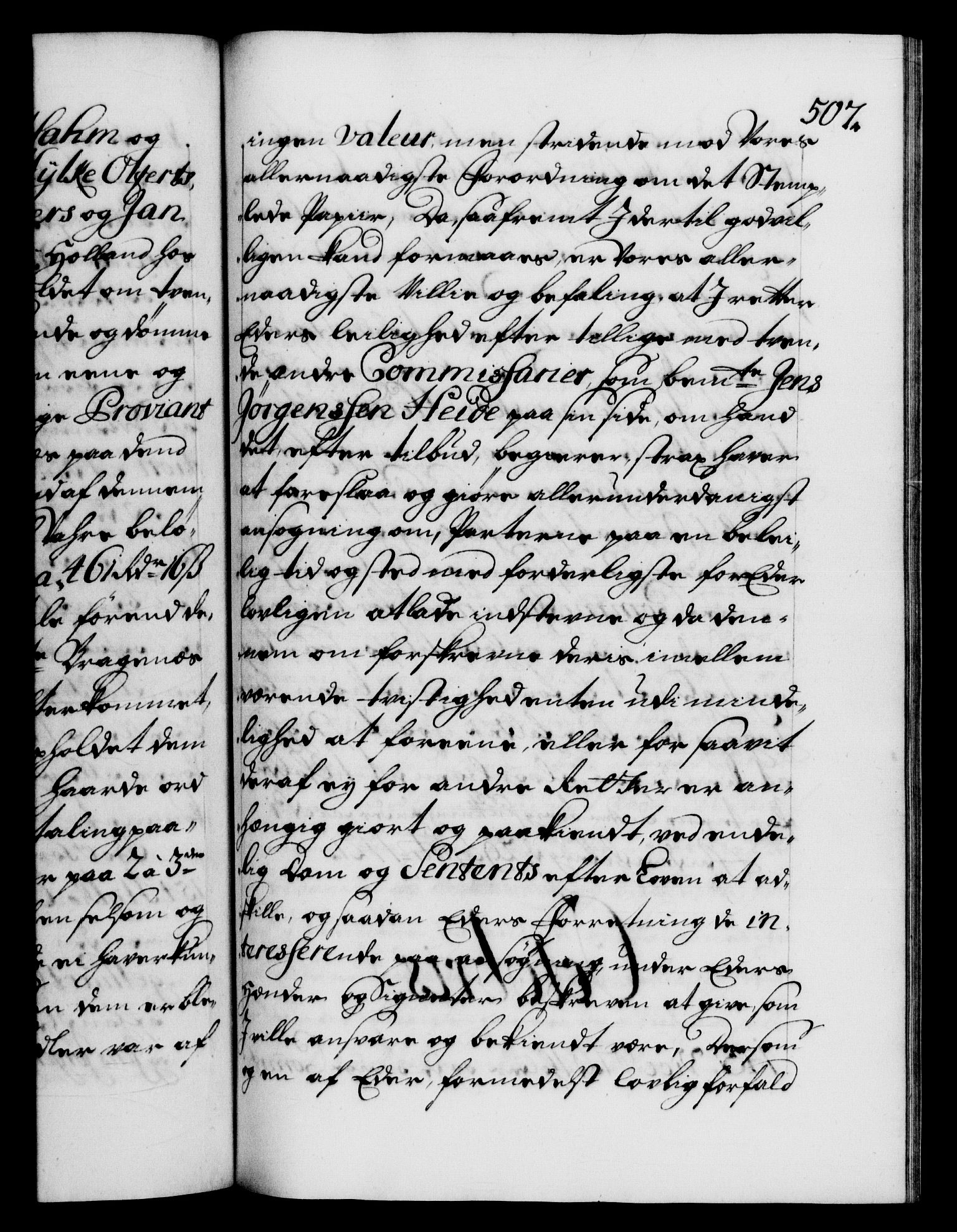 Danske Kanselli 1572-1799, AV/RA-EA-3023/F/Fc/Fca/Fcab/L0021: Norske tegnelser, 1719-1721, p. 507a