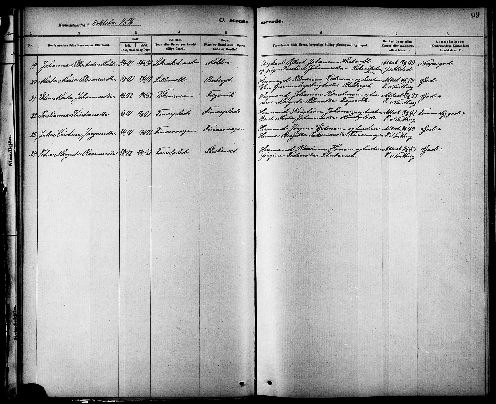Ministerialprotokoller, klokkerbøker og fødselsregistre - Nord-Trøndelag, SAT/A-1458/744/L0423: Parish register (copy) no. 744C02, 1886-1905, p. 99