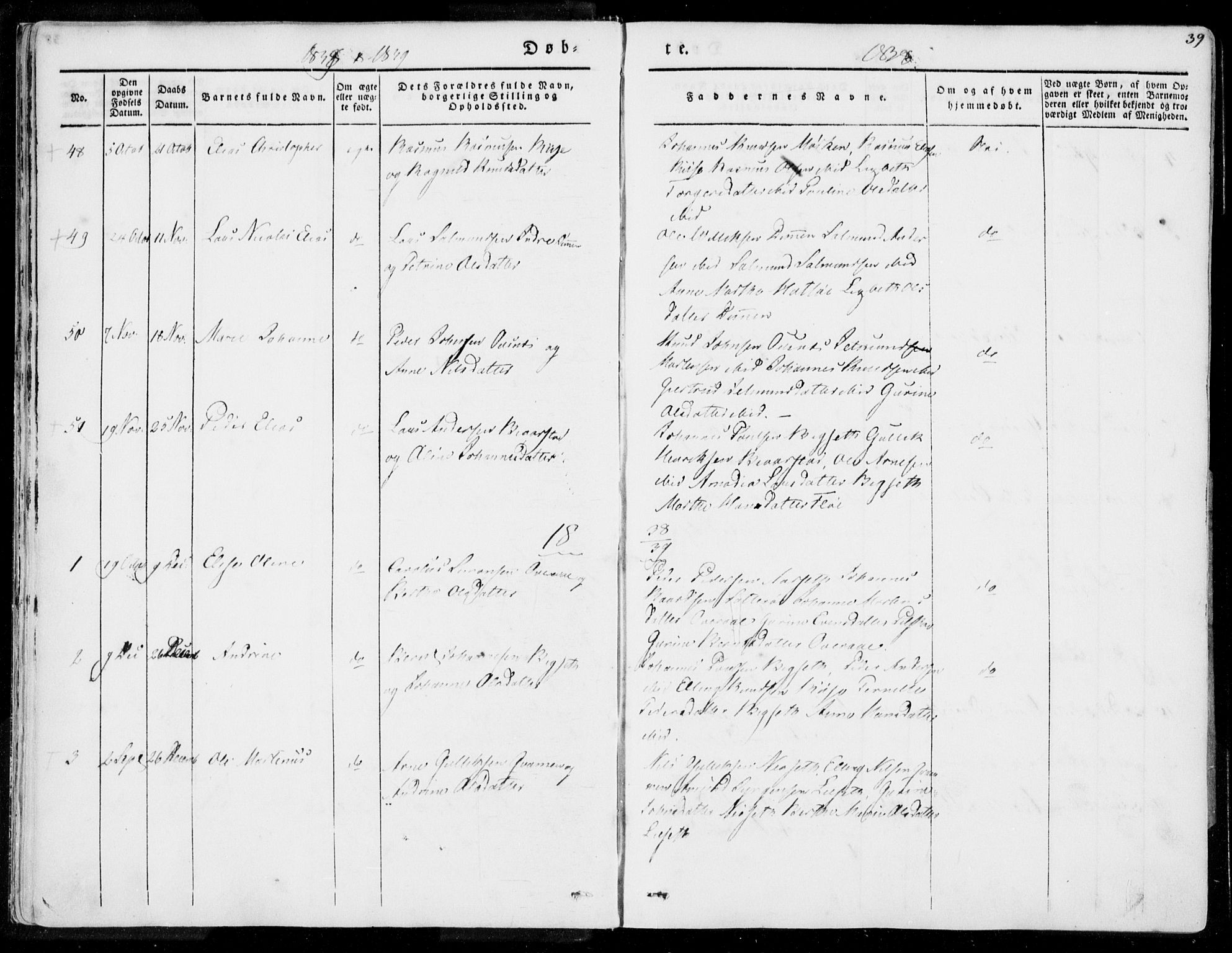 Ministerialprotokoller, klokkerbøker og fødselsregistre - Møre og Romsdal, AV/SAT-A-1454/509/L0104: Parish register (official) no. 509A02, 1833-1847, p. 39