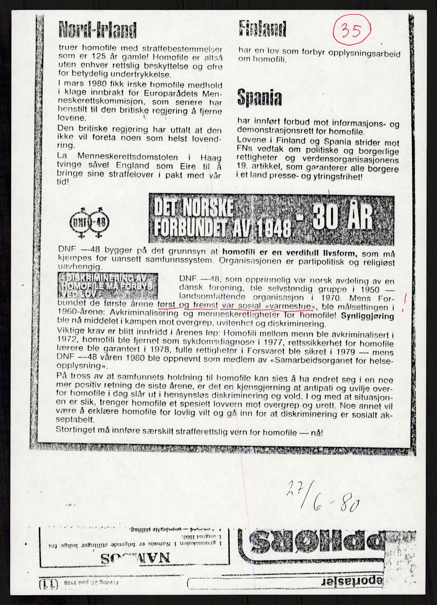 Det Norske Forbundet av 1948/Landsforeningen for Lesbisk og Homofil Frigjøring, AV/RA-PA-1216/A/Ag/L0002: "Vi løsnet et skred", 1959-1995, p. 563