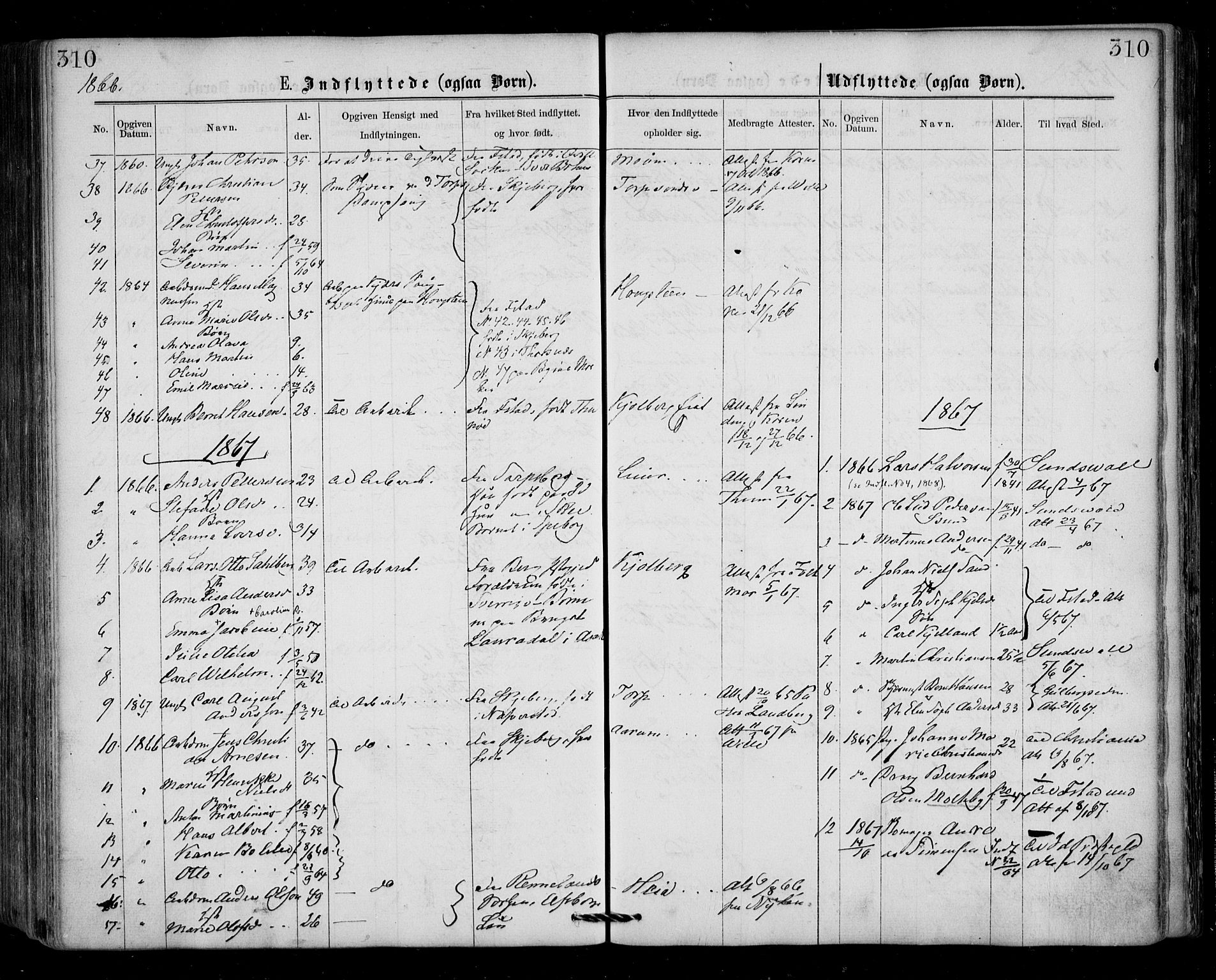 Borge prestekontor Kirkebøker, SAO/A-10903/F/Fa/L0006: Parish register (official) no. I 6, 1861-1874, p. 310