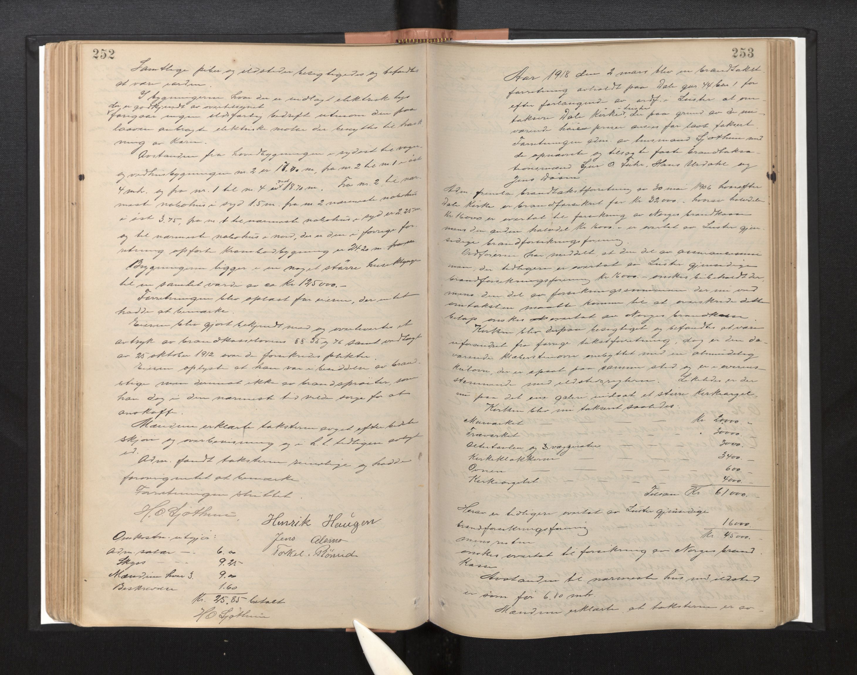 Lensmannen i Luster, AV/SAB-A-29301/0012/L0004: Branntakstprotokoll, 1885-1929, p. 252-253