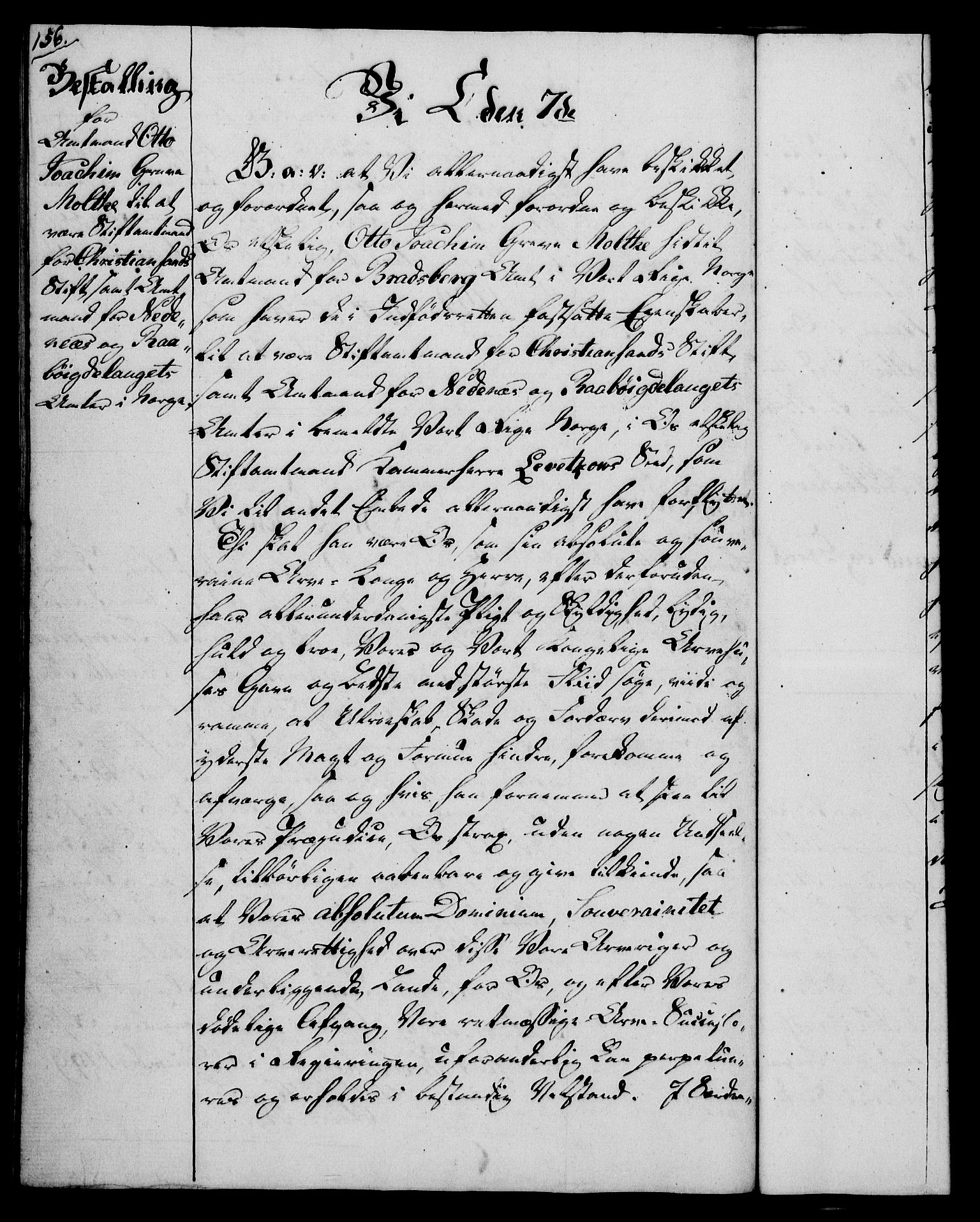 Rentekammeret, Kammerkanselliet, RA/EA-3111/G/Gg/Gge/L0006: Norsk bestallingsprotokoll med register (merket RK 53.30), 1773-1814, p. 156
