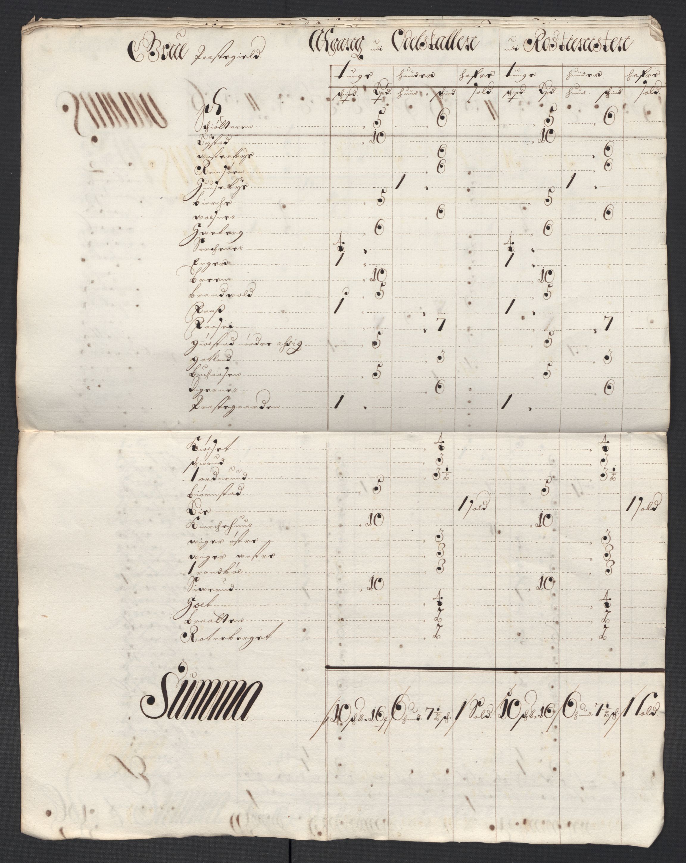 Rentekammeret inntil 1814, Reviderte regnskaper, Fogderegnskap, AV/RA-EA-4092/R13/L0842: Fogderegnskap Solør, Odal og Østerdal, 1704, p. 310