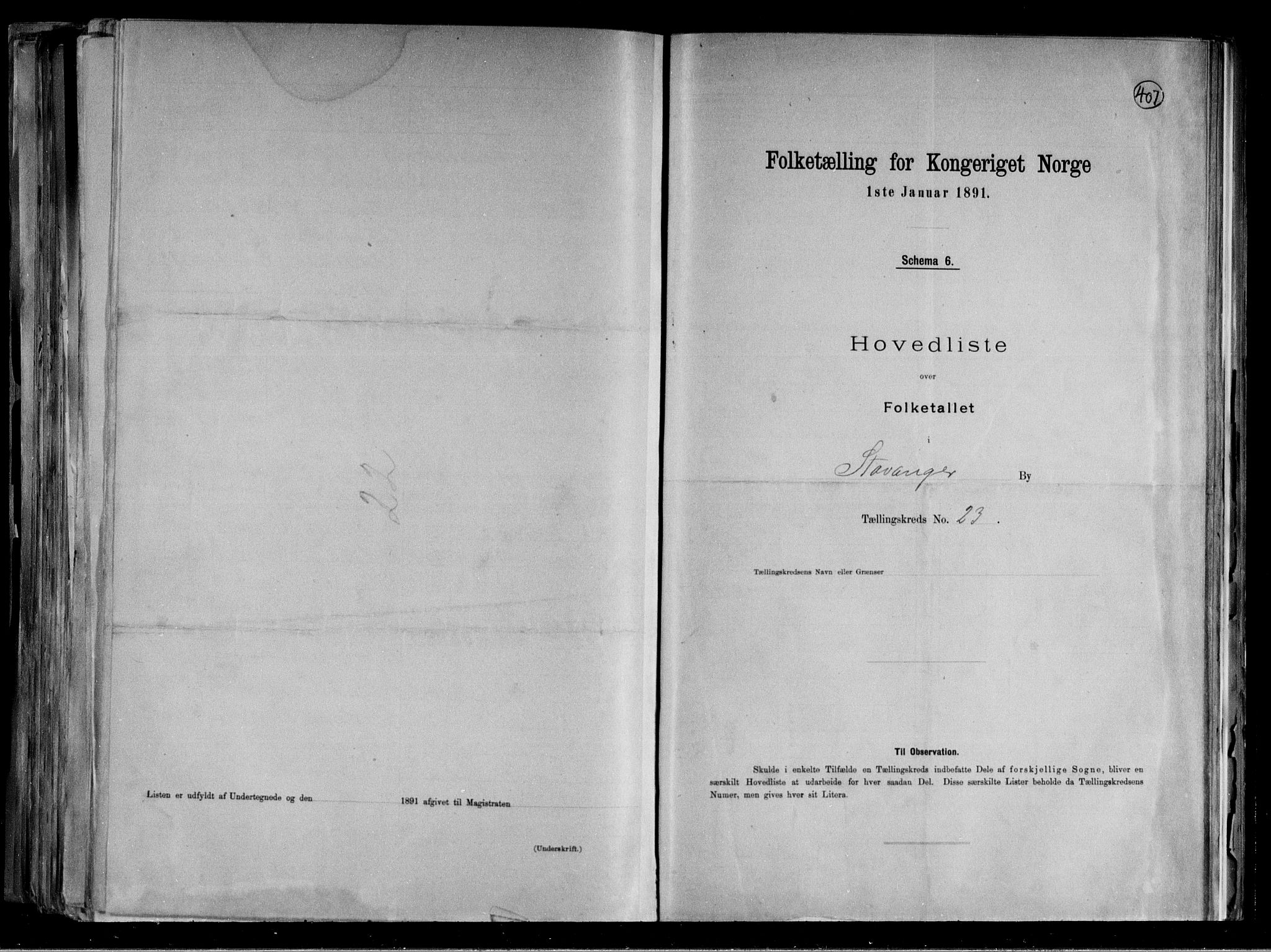 RA, 1891 census for 1103 Stavanger, 1891, p. 54