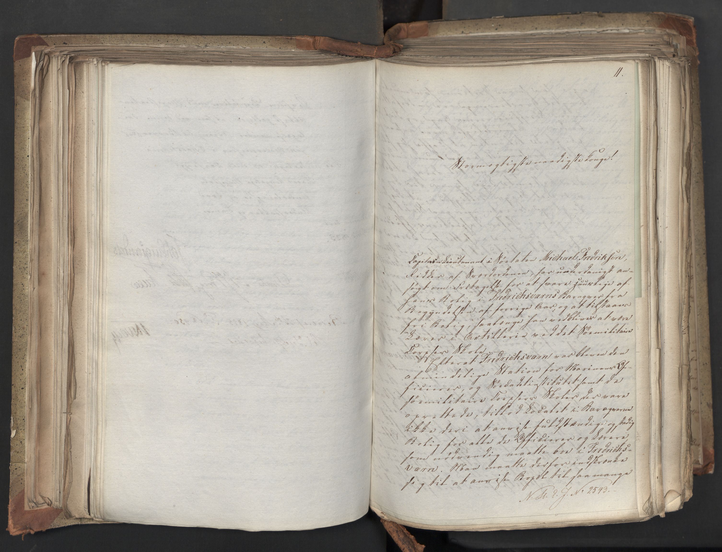 Statsrådsavdelingen i Stockholm, AV/RA-S-1003/D/Da/L0042: Regjeringsinnstillinger nr. 2467-2705, 1825, p. 228