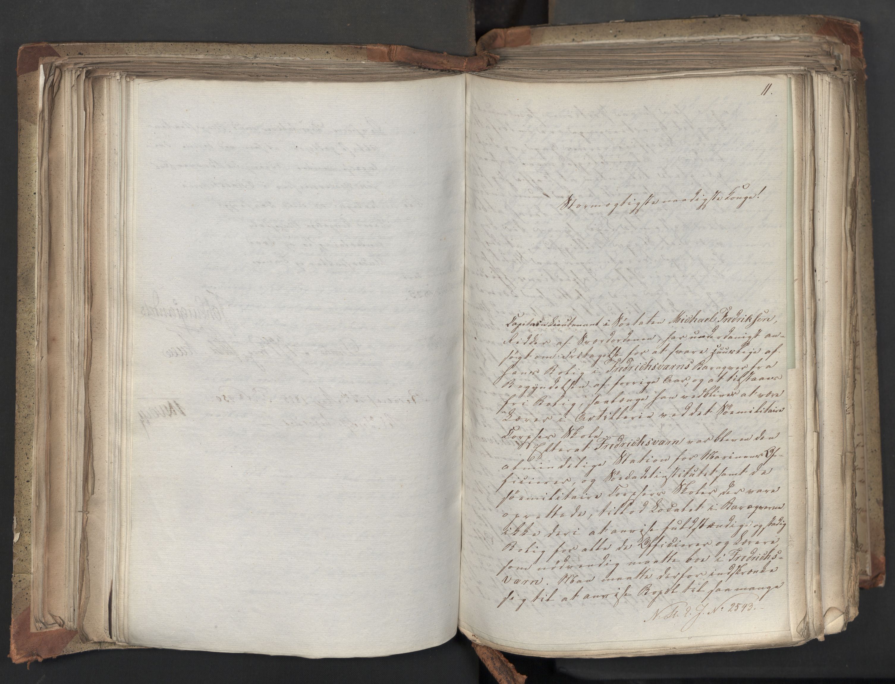 Statsrådsavdelingen i Stockholm, RA/S-1003/D/Da/L0042: Regjeringsinnstillinger nr. 2467-2705, 1825, p. 228